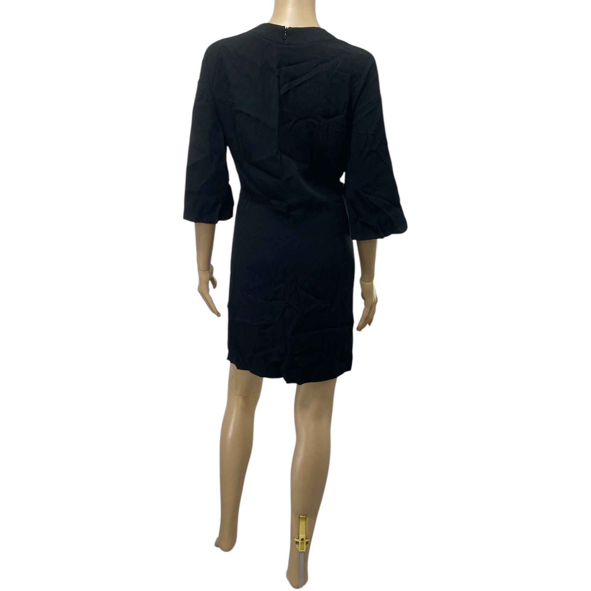 Versus Versace Black Green Lace Up Dress Size XS / US 0-2 / IT 36-38 - 4 Thumbnail