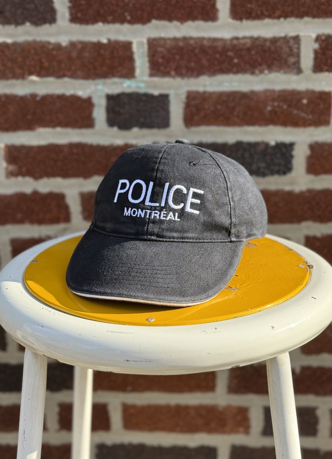 Vintage Vintage 00’s Police “Montreal” Faded Cap Size ONE SIZE - 1 Thumbnail