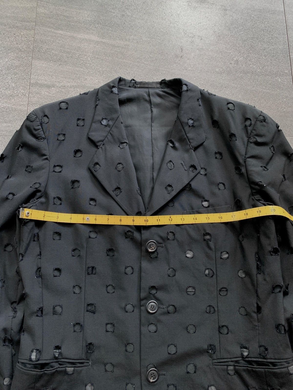 Issey Miyake FREE TAX! Punch Hole Blazer Jacket - Medium Size US M / EU 48-50 / 2 - 14 Thumbnail