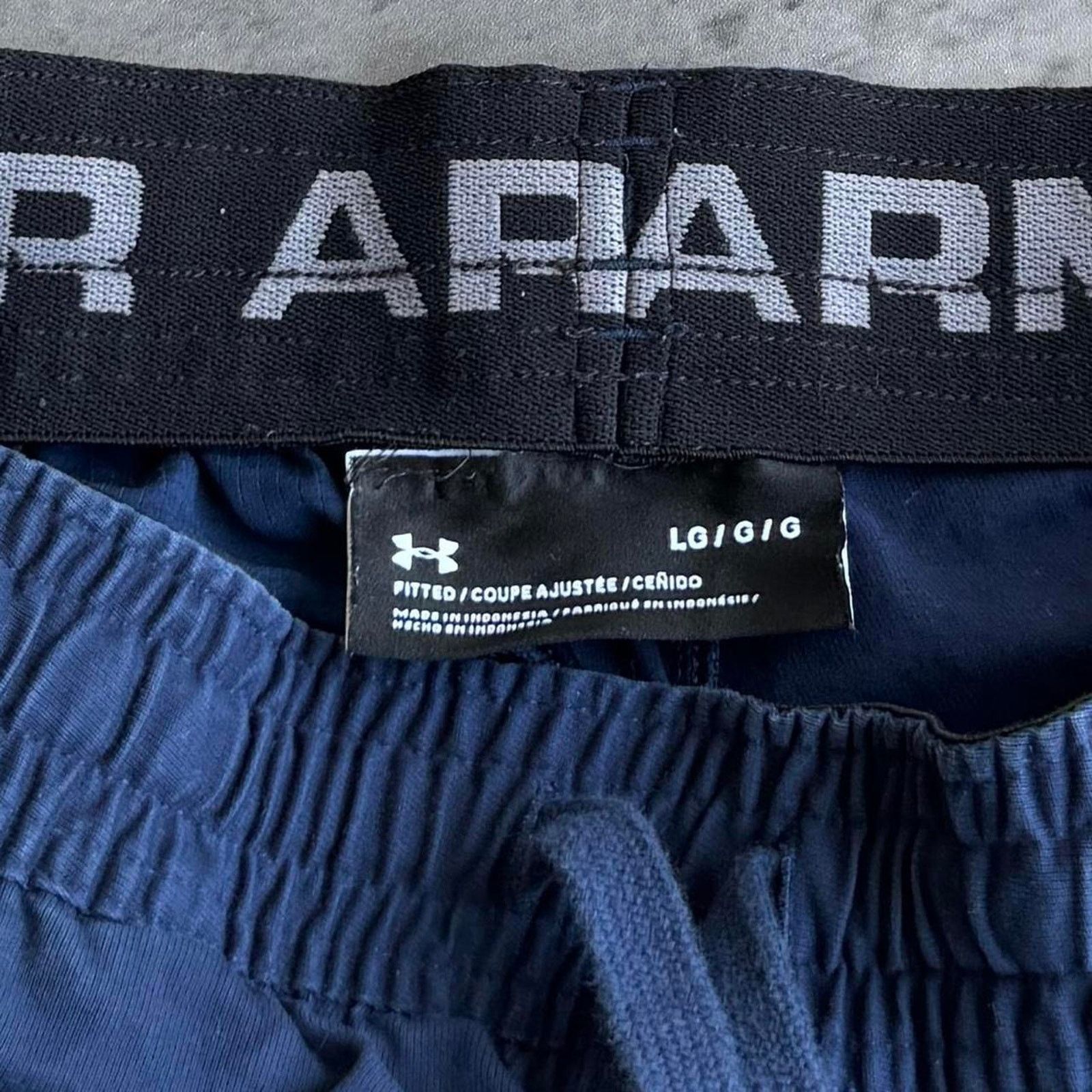 Under Armour × Vintage Vintage Y2K Under Armour Navy Blue Jogger Sweatpants Size US 32 / EU 48 - 4 Thumbnail