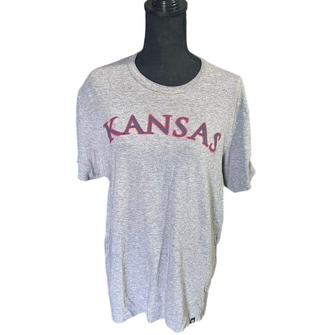 47 Brand 47 KANSAS JAYHAWKS GREY SHORT SLEEVE FASHION T SHIRT Size US L / EU 52-54 / 3 - 1 Thumbnail