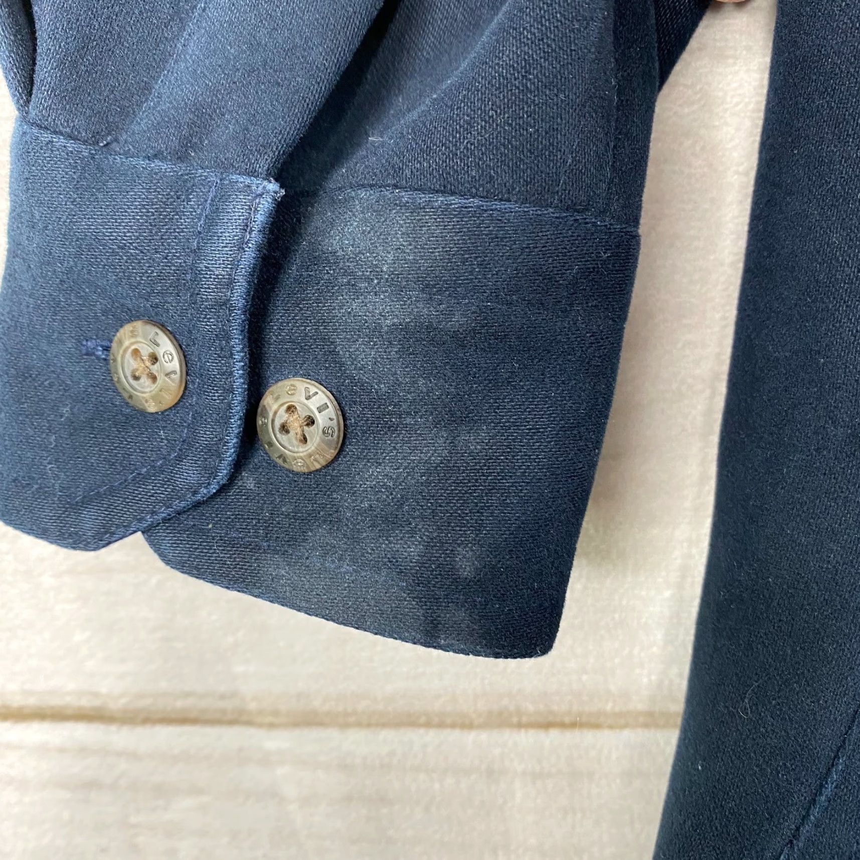 Levi's VINTAGE Levi's Mens Shacket L Navy Blue Workwear Shirt Jacket Coat Button Down 90s Y2K Size US L / EU 52-54 / 3 - 4 Thumbnail