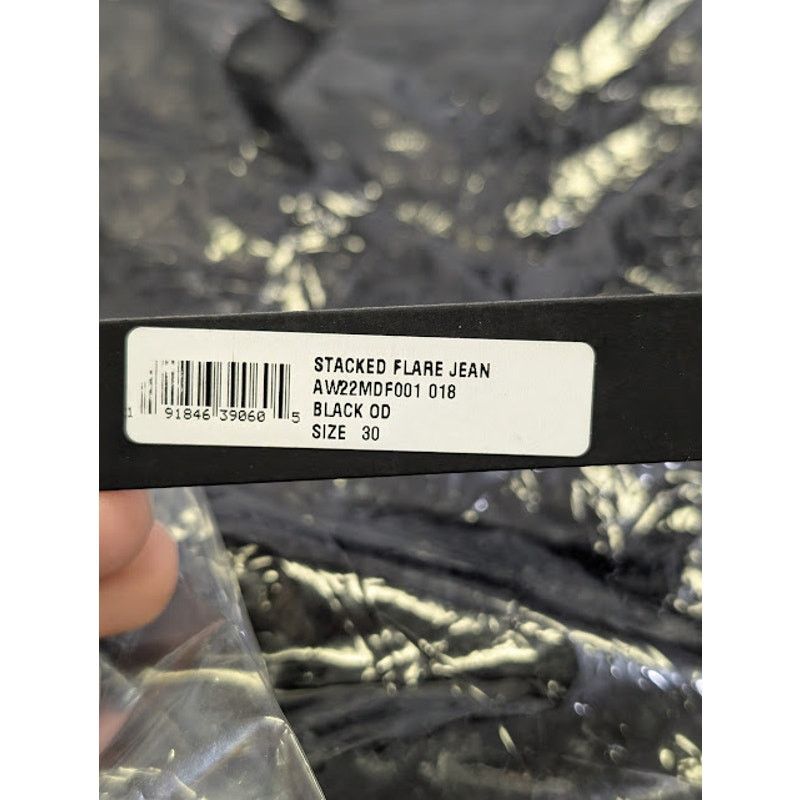Amiri o1rshd1 Stacked Flare Jeans in Black OD Size US 30 / EU 46 - 23 Thumbnail
