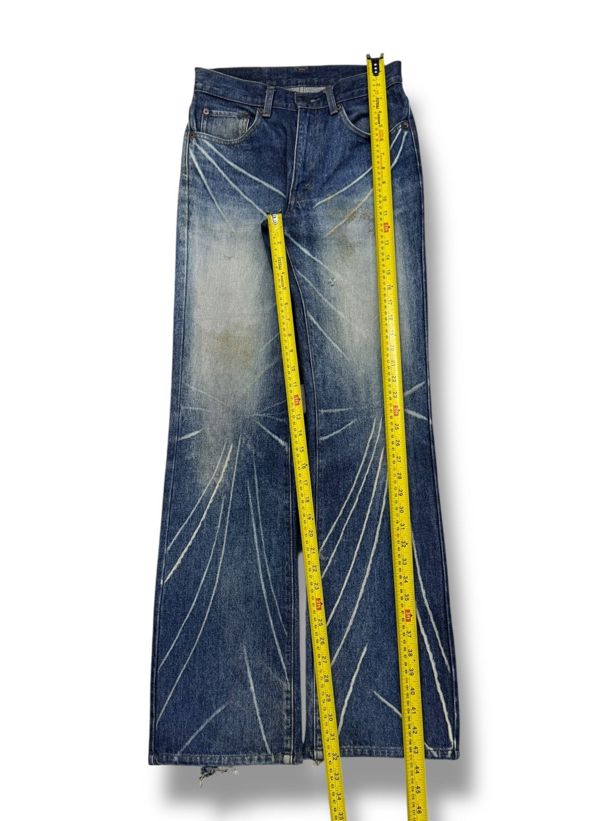 If Six Was Nine Vintage 00s GL Heart Japanese Archive Whisker Denim Jeans 28 Size US 28 / EU 44 - 15 Thumbnail