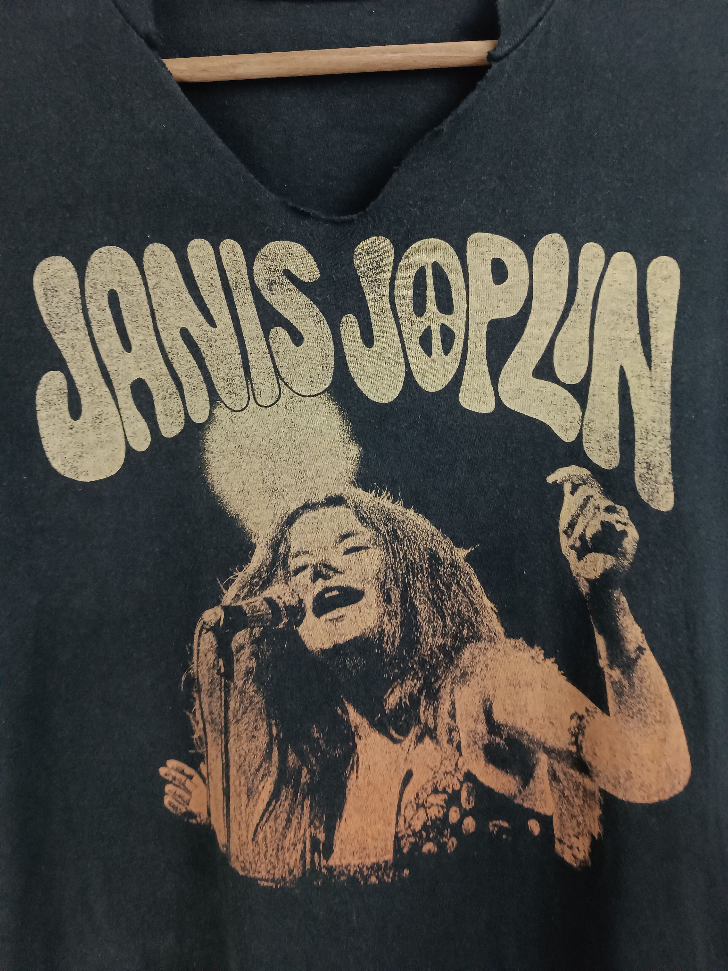 Band Tees THRASHED FADED VINTAGE Y2K JANIS JOPLIN TEE morrison hendrix Size US L / EU 52-54 / 3 - 8 Thumbnail