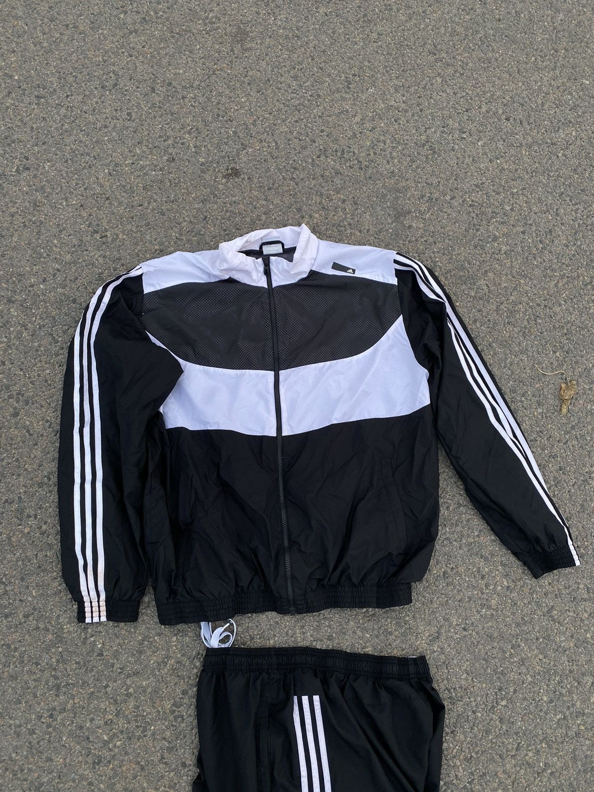 Adidas × Vintage Mens Vintage Adidas sport suit stripes pants track jacket Size US L / EU 52-54 / 3 - 2 Thumbnail
