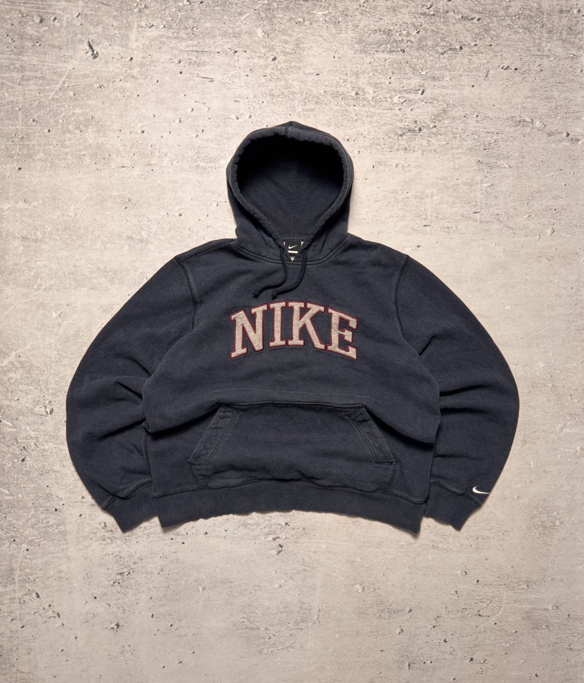Nike × Vintage NIKE VINTAGE CENTER LOGO OVERSIZE BOXY HOODIE Size US L / EU 52-54 / 3 - 1 Thumbnail
