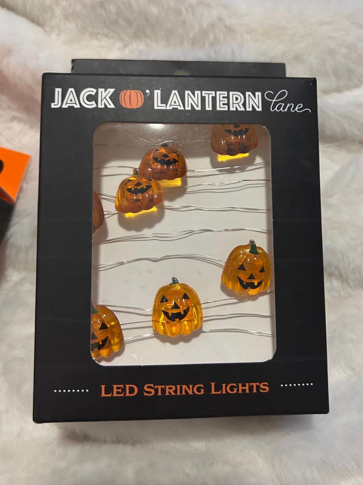 Other Halloween LED Pumpkin String Lights 20 lights Size ONE SIZE - 1 Thumbnail