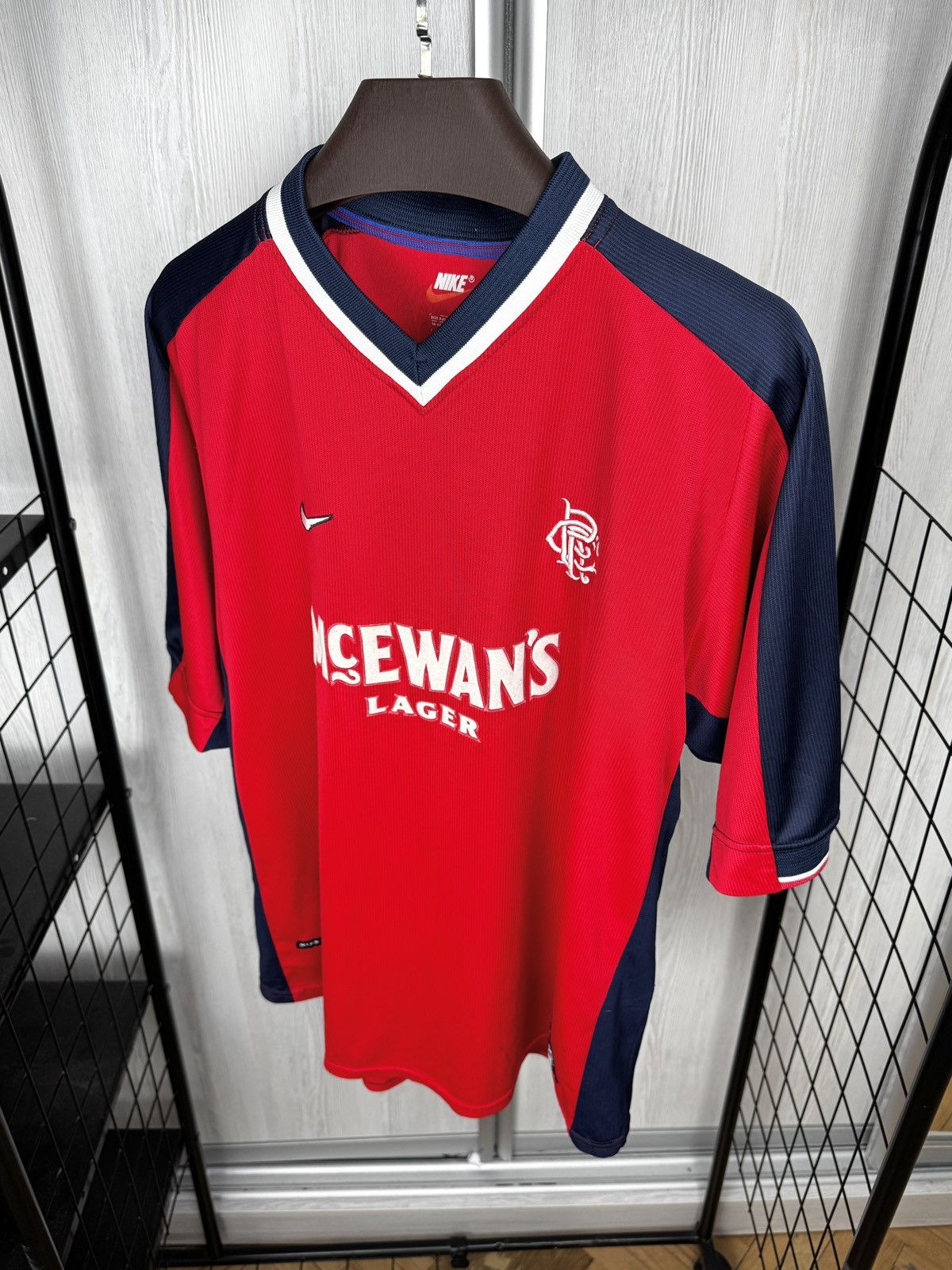 Nike Nike Glasgow Rangers FC 1998/1999 Away Shirt Soccer Jersey Size US XXL / EU 58 / 5 - 9 Thumbnail