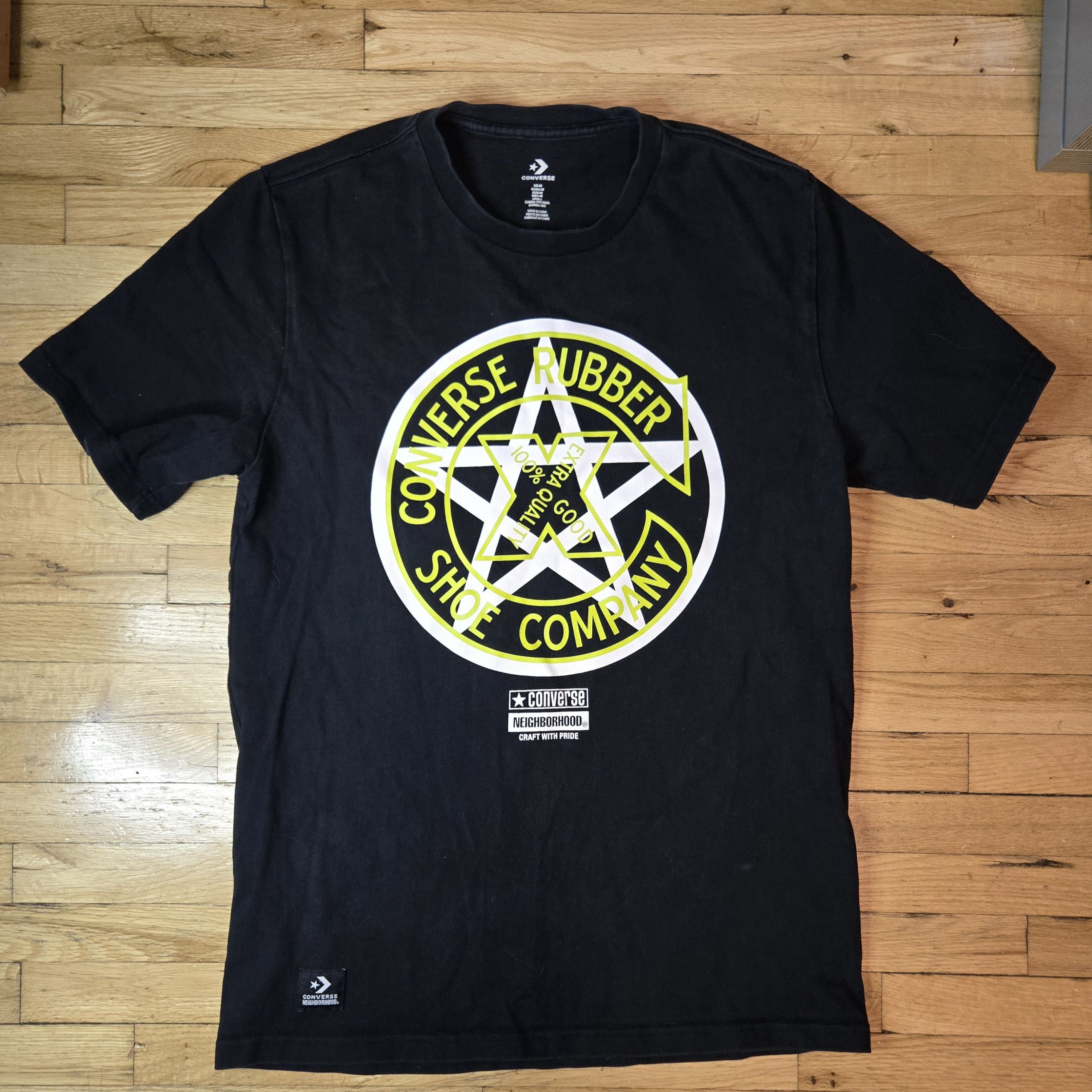 Converse x NEIGHBORHOOD Star Logo T-Shirt – Black