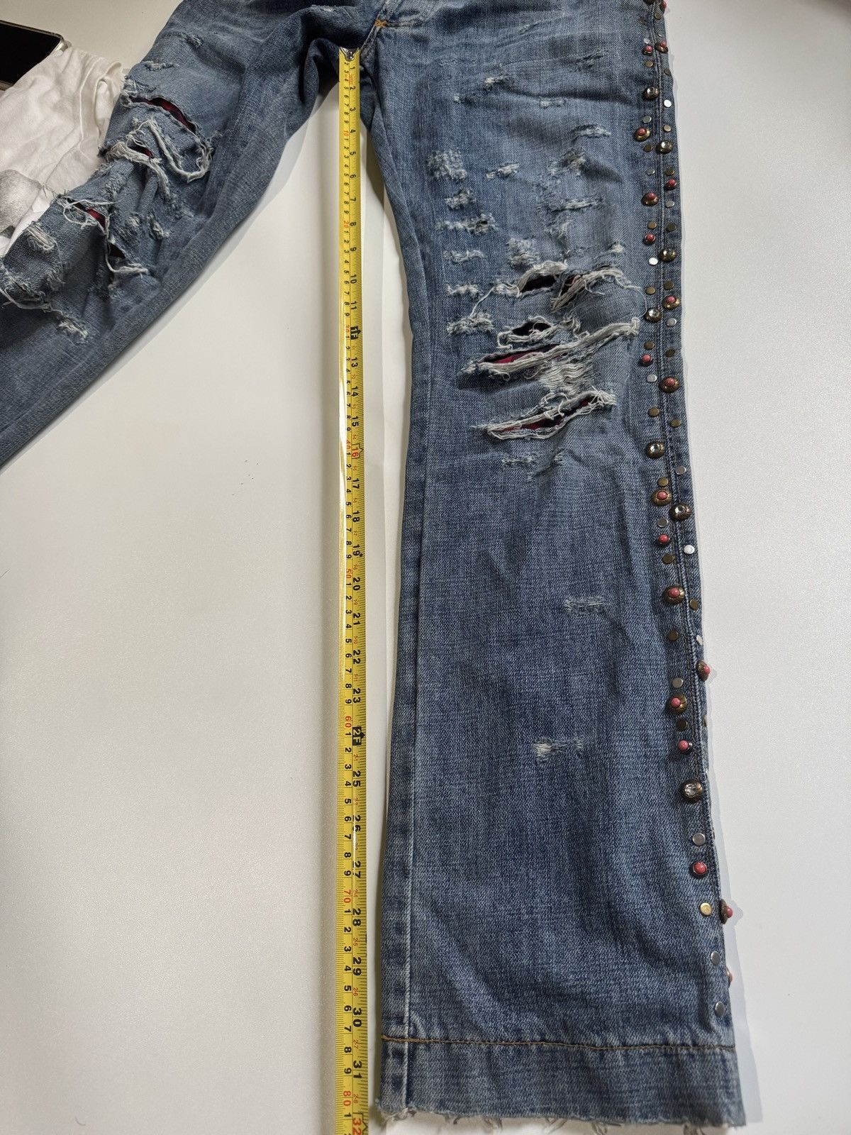 Dolce & Gabbana Rare Dolce Gabbana Studded Rhinestones Jeans Size US 30 / EU 46 - 15 Thumbnail