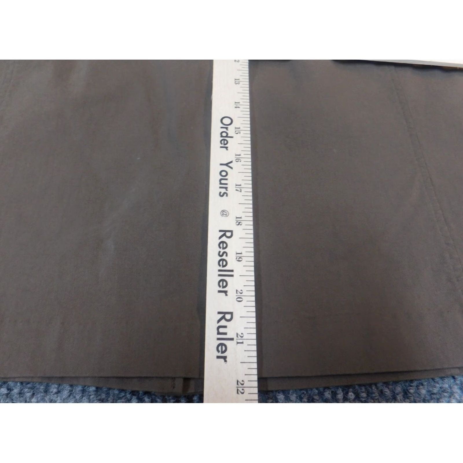 Vintage 89th & Madison Skirt Womens 24W Plus Brown mid A-Line Knee Length Zip Zipper Knit Cotton Wool Polyester Size 42" / US 20 - 6 Thumbnail