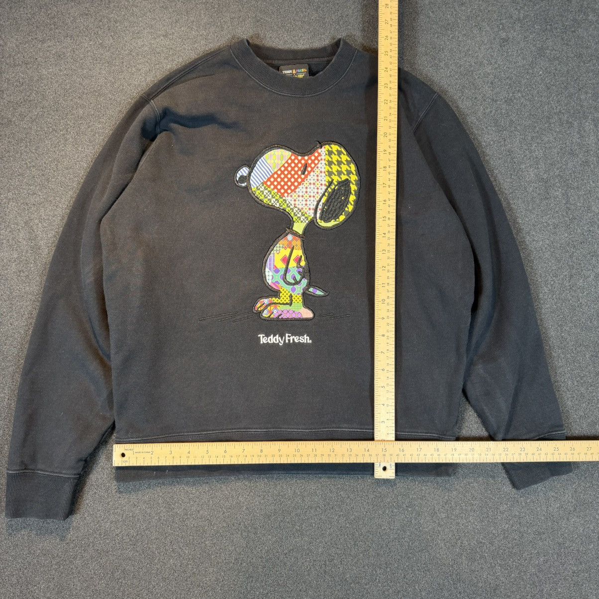 Teddy Fresh Teddy Fresh x Peanuts Snoopy Black UnisexCrewneck Sweatshirt Size US S / EU 44-46 / 1 - 4 Thumbnail