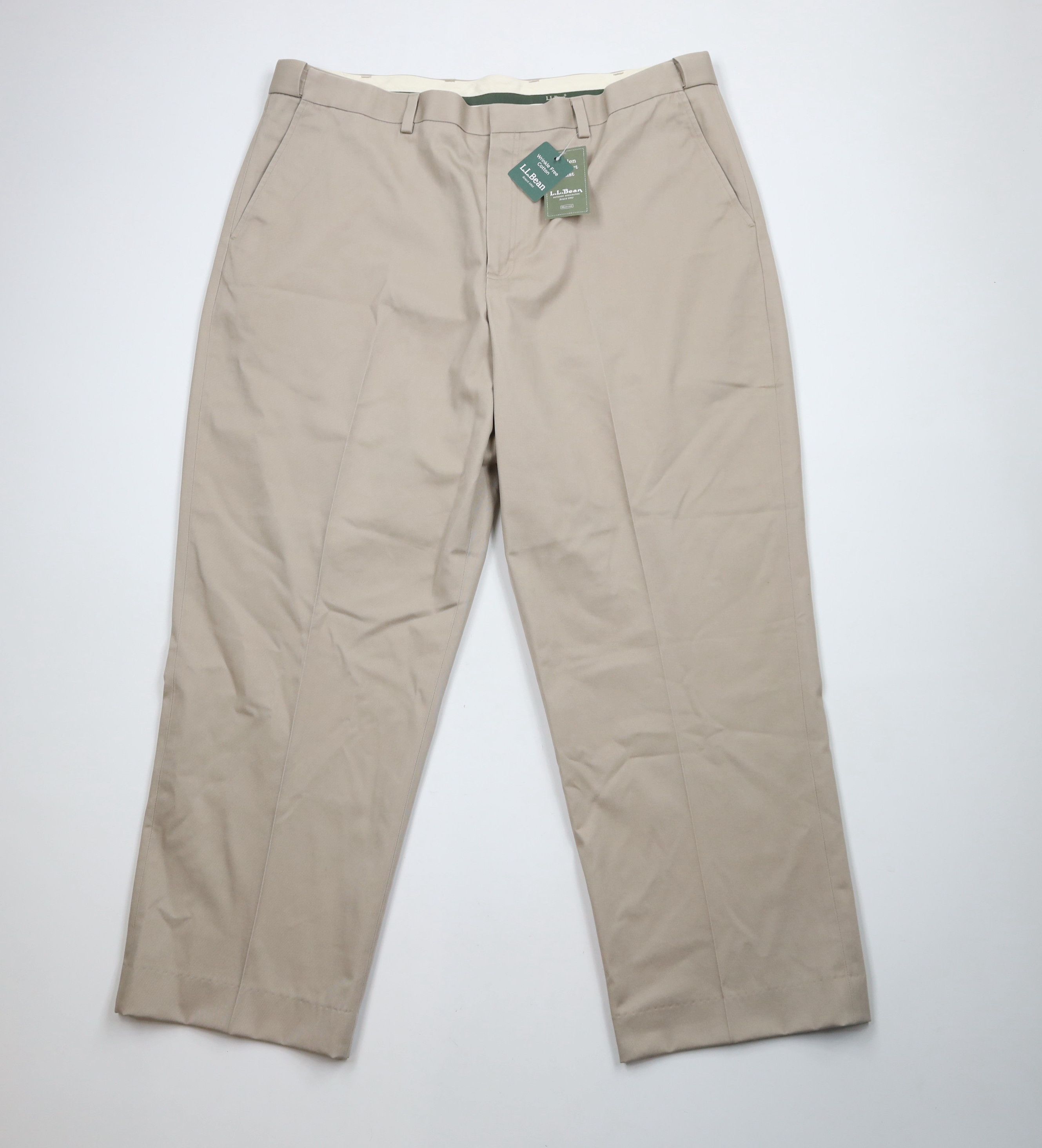 L.L. Bean × Vintage Deadstock Vintage LL Bean Chino Pants Trousers Khaki Cotton Size US 42 / EU 58 - 1 Thumbnail
