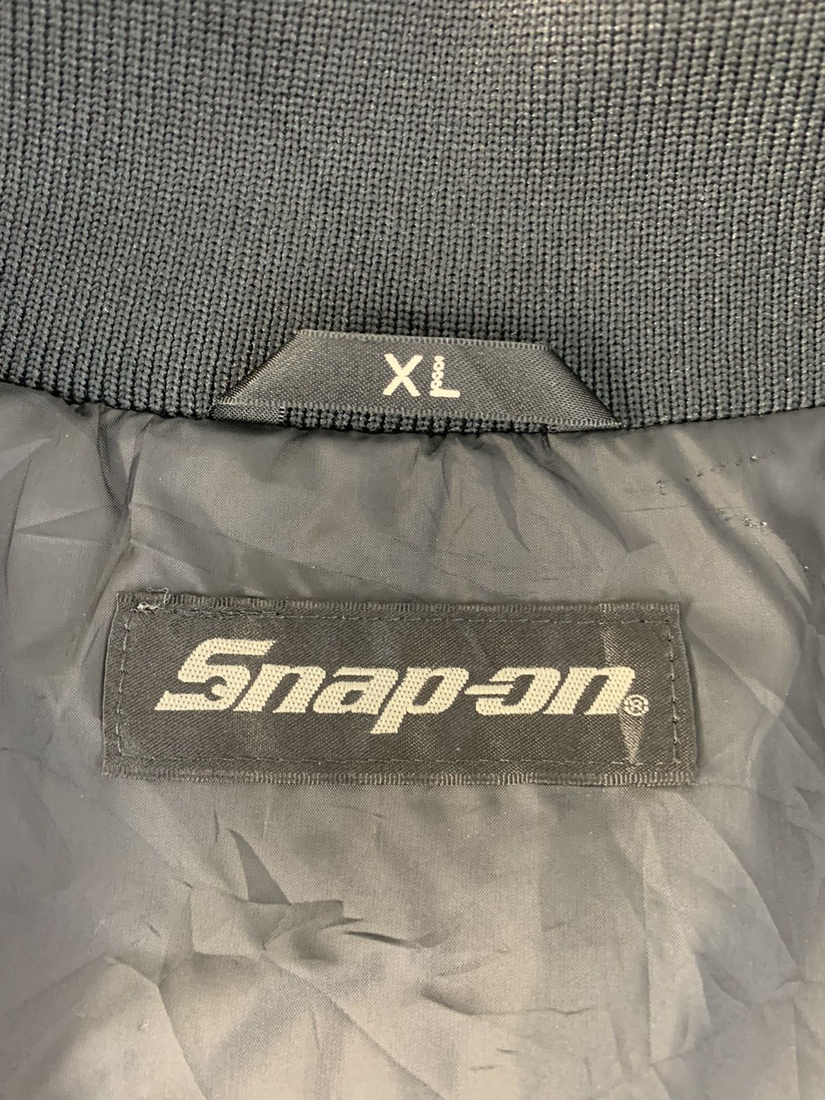 Vintage Hype Snap-On Bomber Quilted Jacket Embroidery Logo Design Size US XL / EU 56 / 4 - 8 Thumbnail