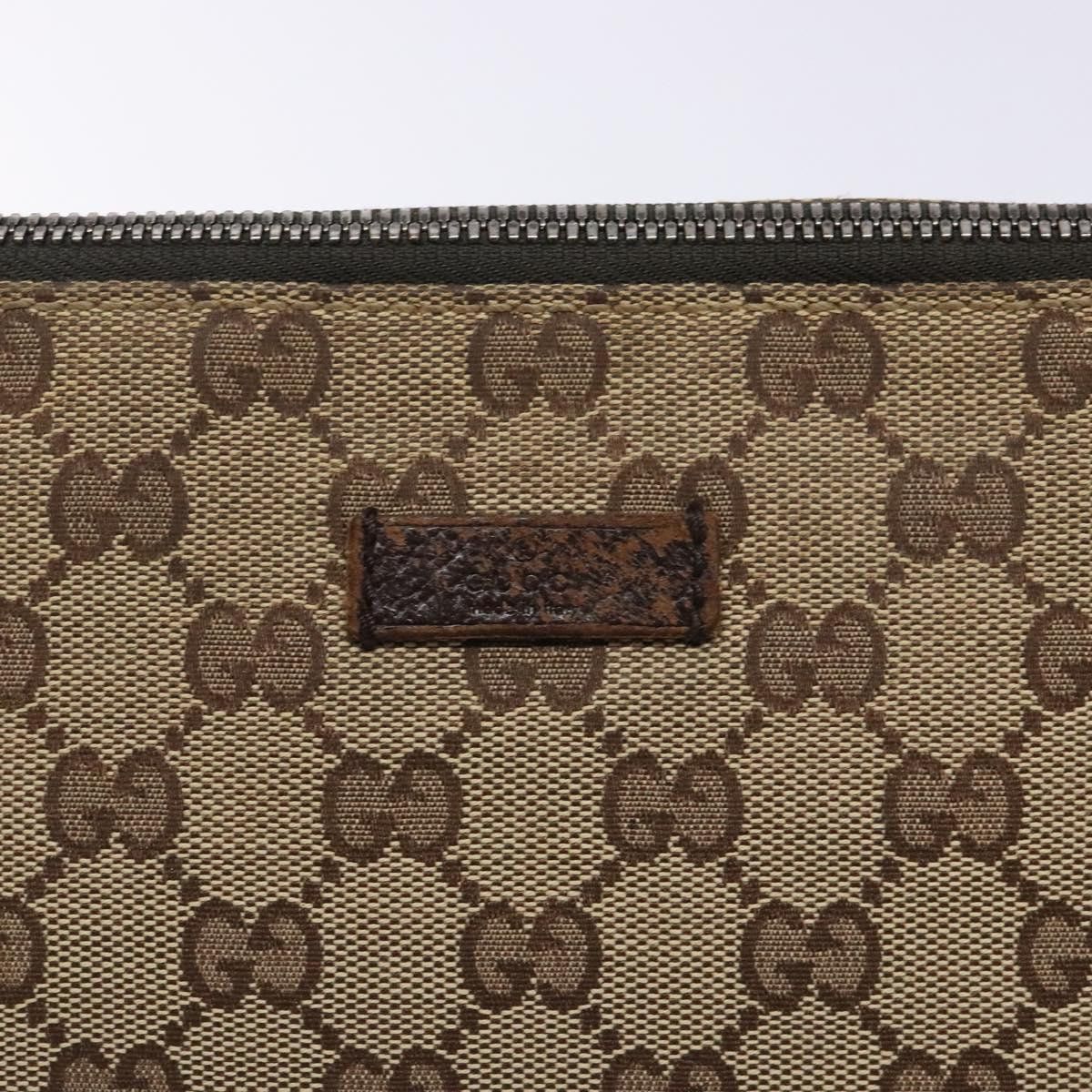Gucci GUCCI GG Canvas Shoulder Bag Beige Silver Size ONE SIZE - 14 Thumbnail