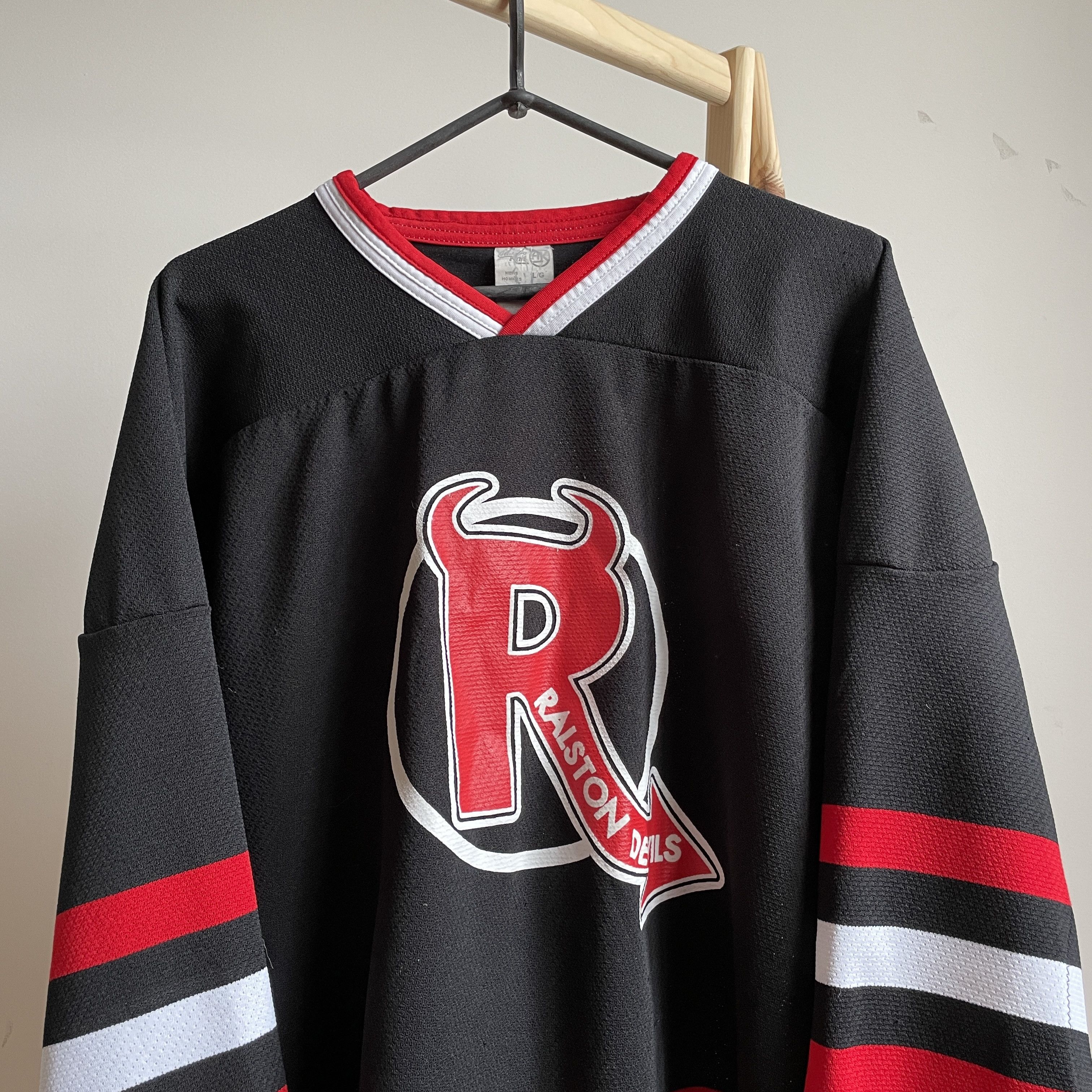 NHL Ralston Devils Vintage Hockey Jersey Size L Size US L / EU 52-54 / 3 - 3 Thumbnail