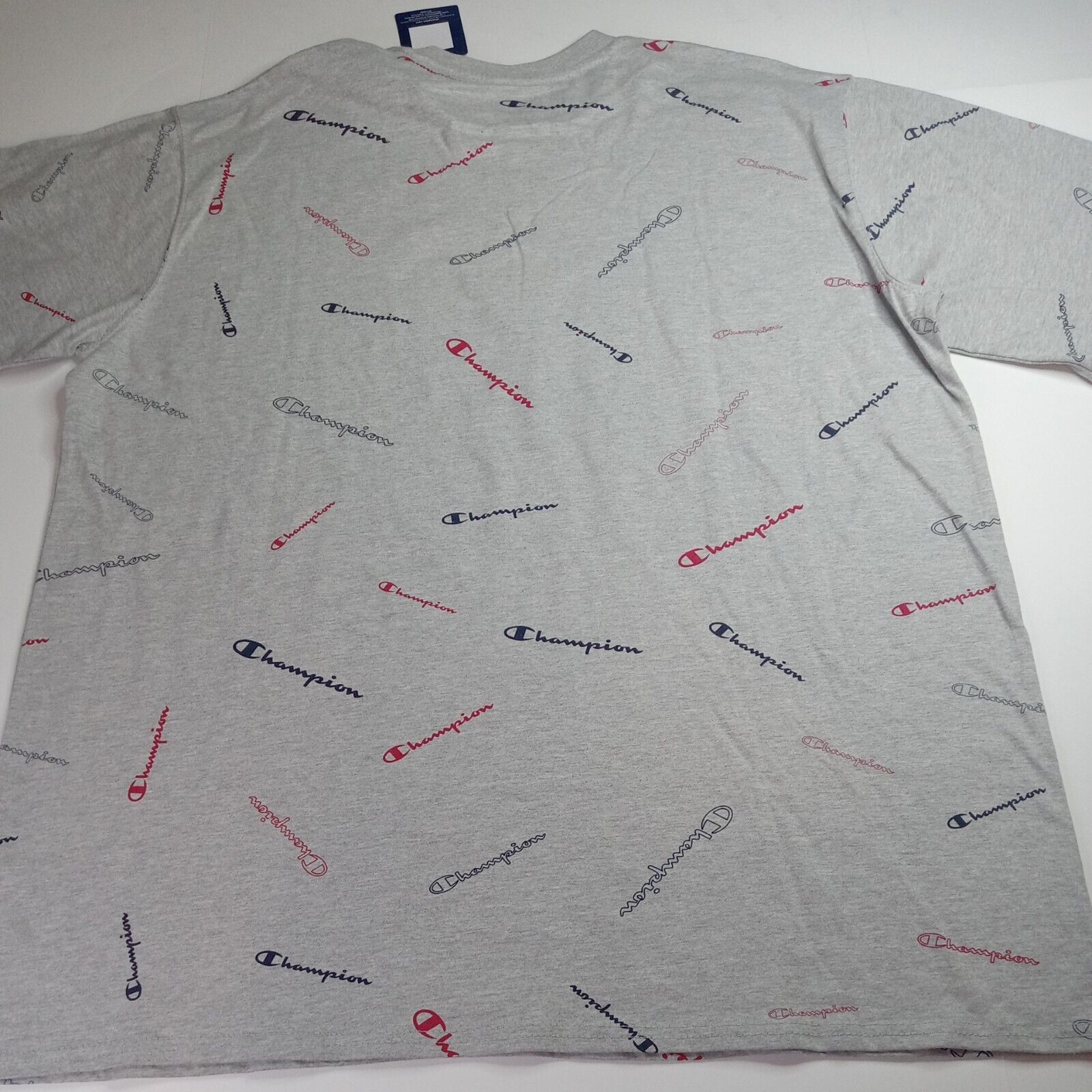 Champion Champion T-shirt Men’s XLT All Over Print Logo Spell Out Size US XL / EU 56 / 4 - 8 Thumbnail