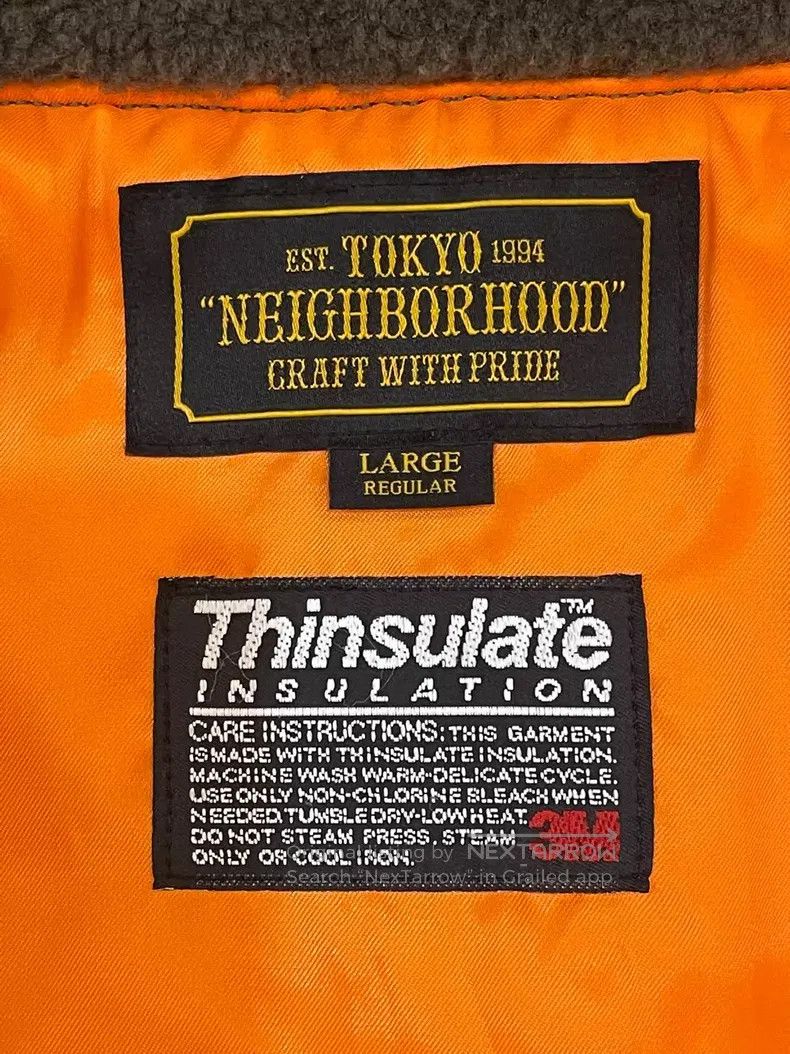 Neighborhood Neighborhood Air Force Collar Kung Fu Chinese Jacket Insul Size US L / EU 52-54 / 3 - 4 Thumbnail