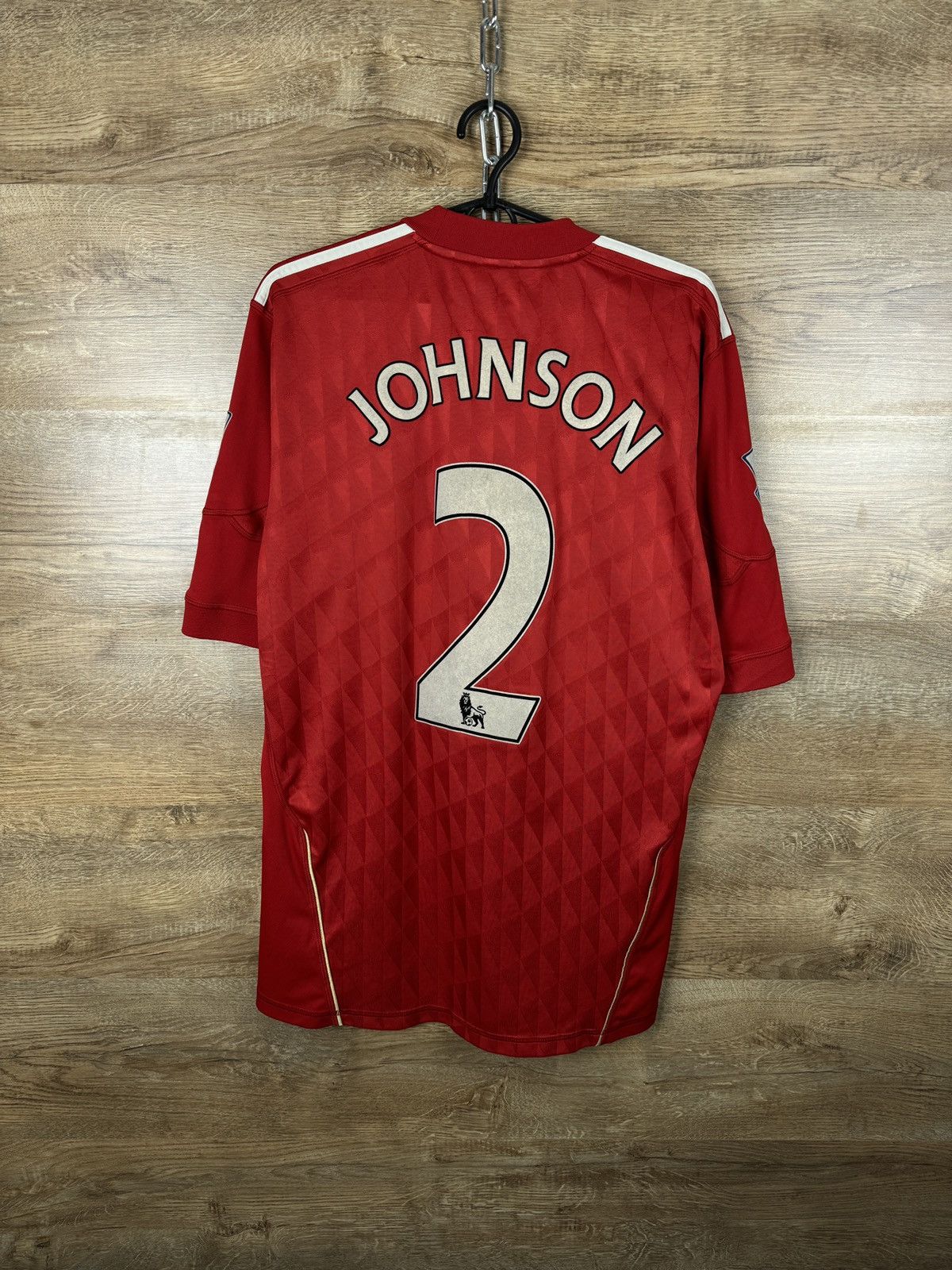Adidas Mens Vintage Adidas Liverpool FC Johnson 2 T-shirt jersey Size US M / EU 48-50 / 2 - 1 Thumbnail