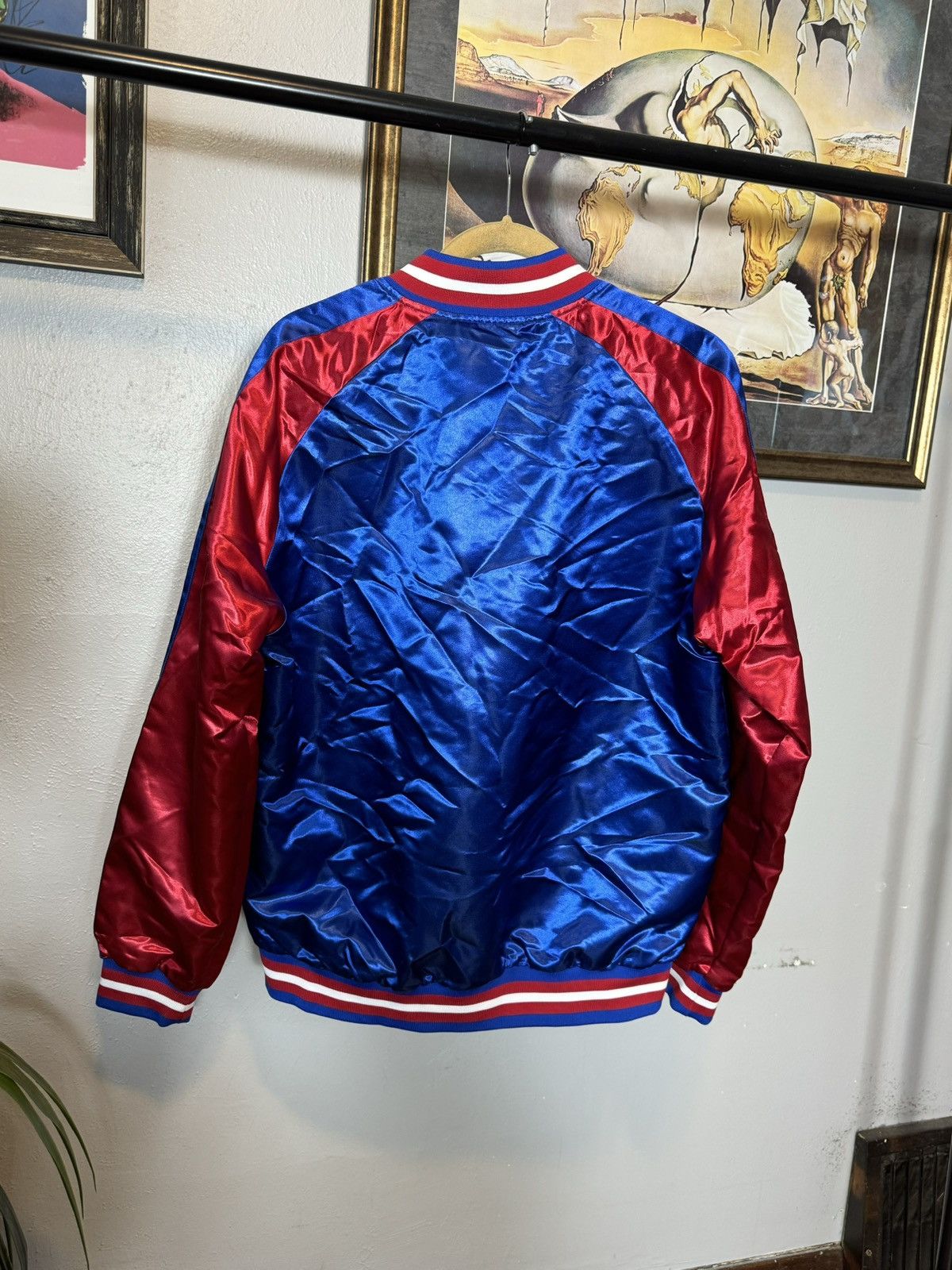 Mitchell & Ness Mitchell & Ness NBA Philadelphia 76ers Satin Bomber Jacket Size US L / EU 52-54 / 3 - 2 Thumbnail