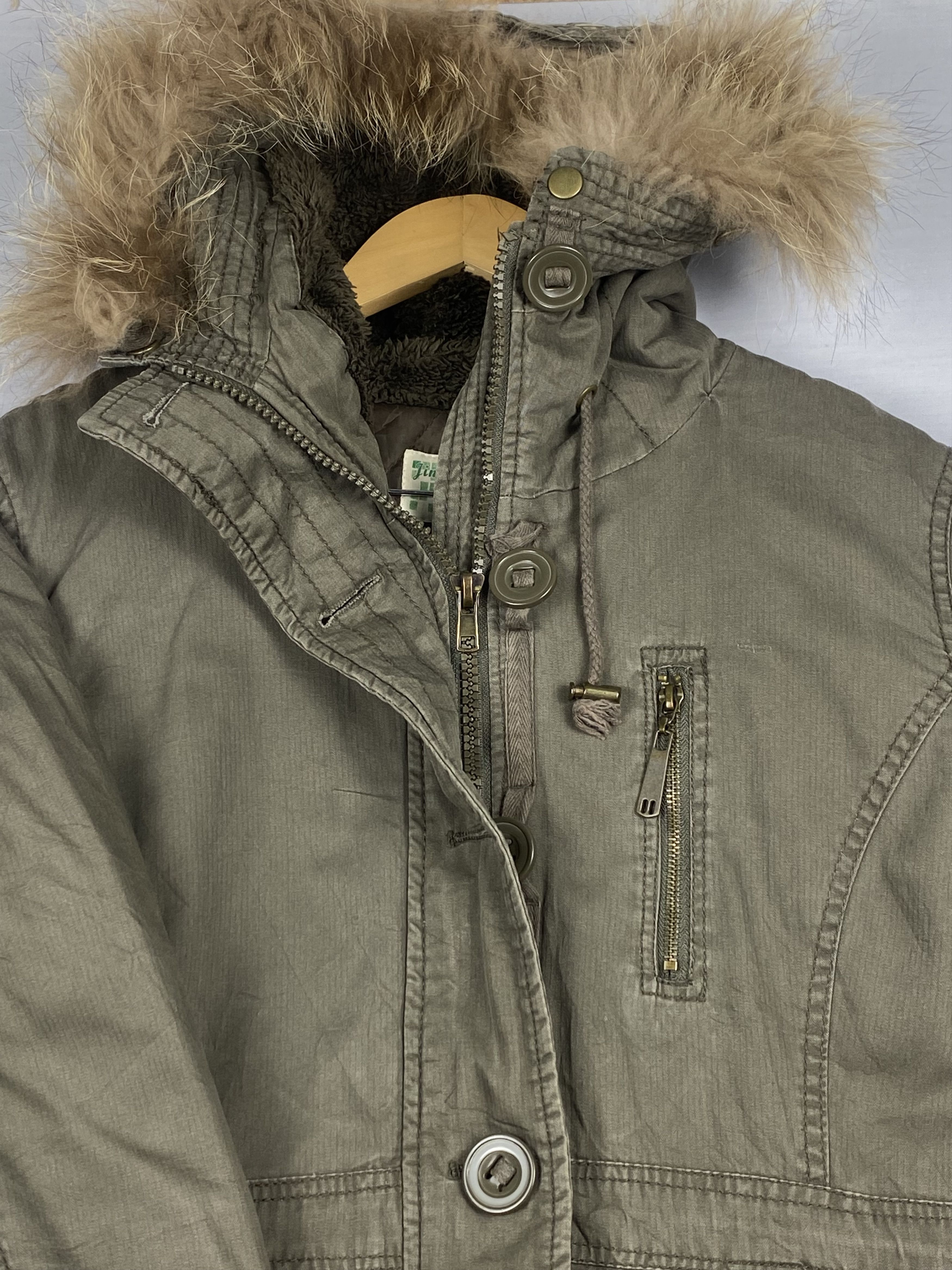 Japanese Brand Vintage Jinnee Sherpa Hoodie Zip Up Parka Jacket Size US XL / EU 56 / 4 - 2 Thumbnail