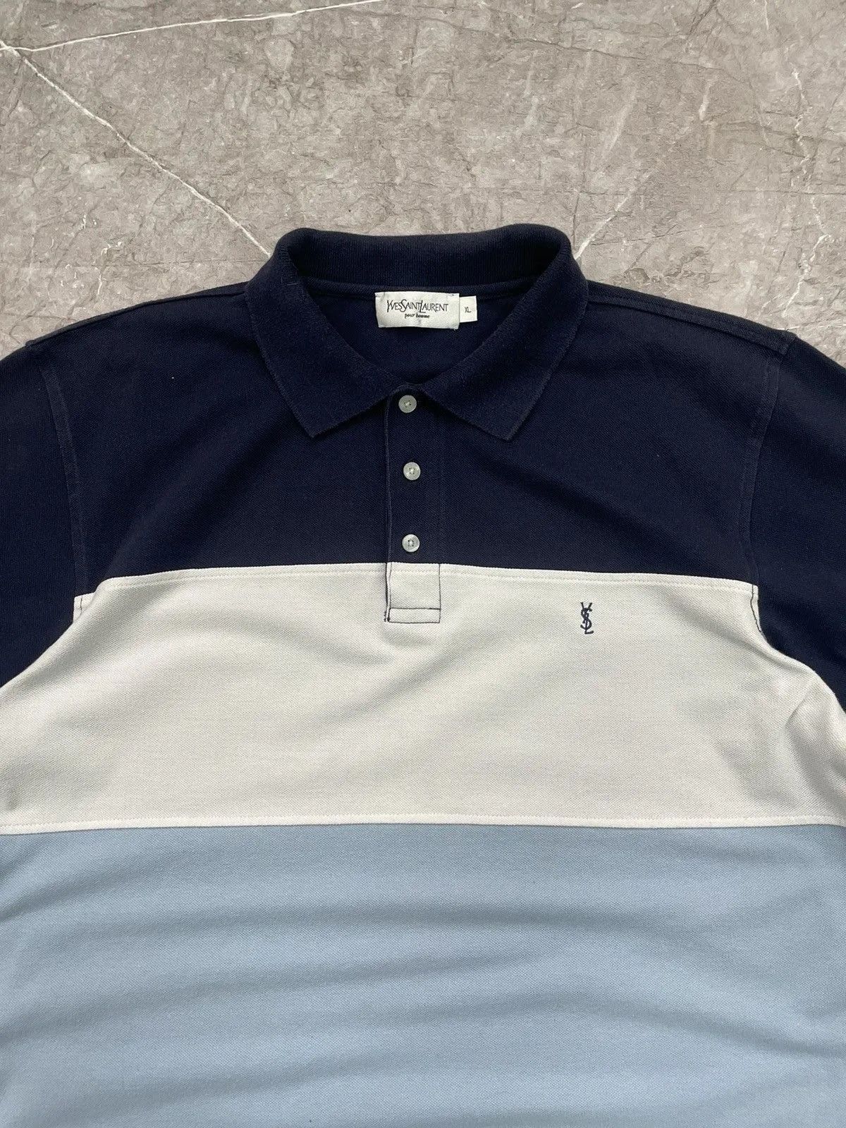 Yves Saint Laurent Vintage old money polo Yves Saint Laurent mini logo Size US XL / EU 56 / 4 - 3 Thumbnail