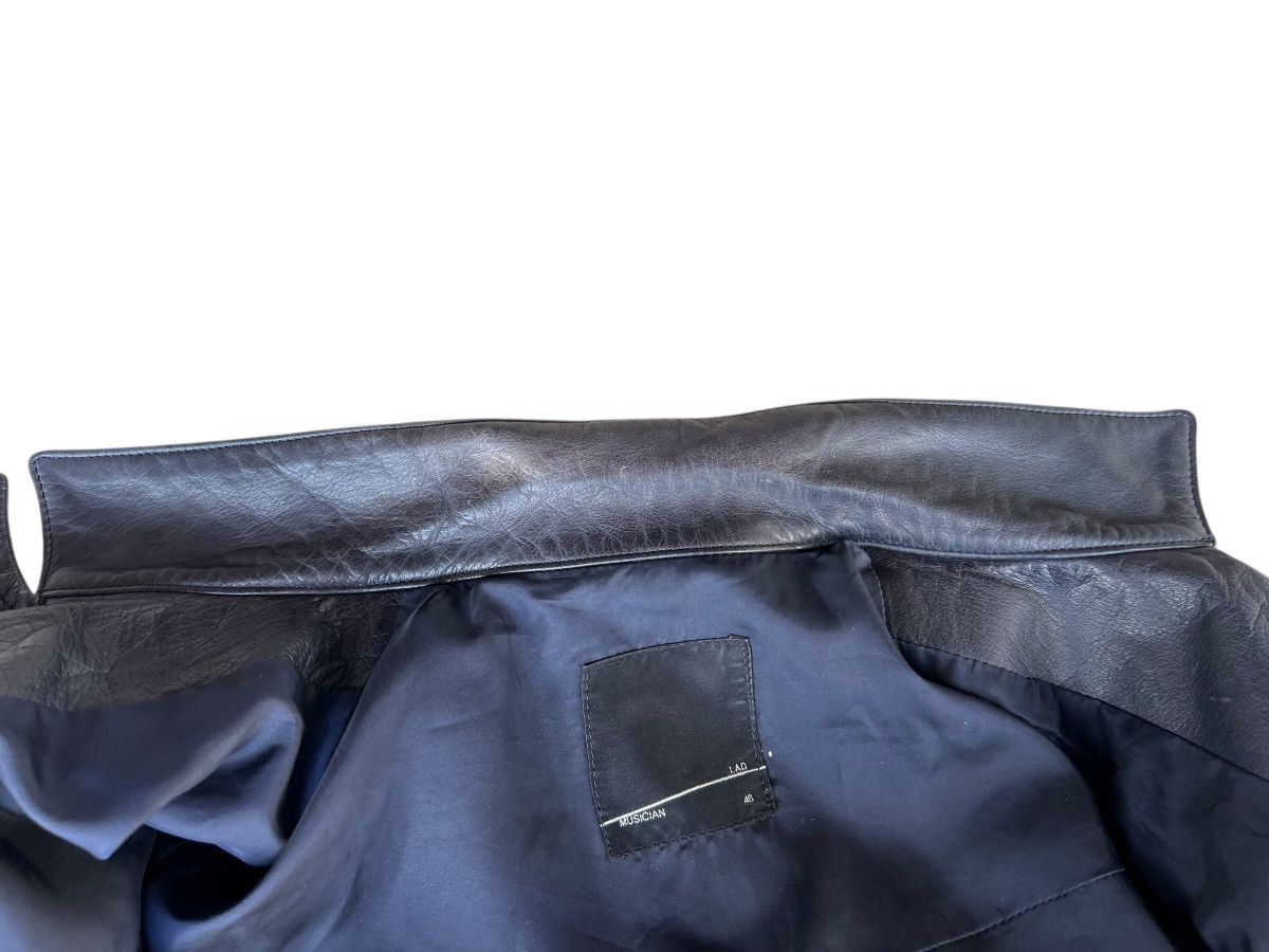 Lad Musician Lad Musician Patina Stains Dark Blue Leather Jacket Size US S / EU 44-46 / 1 - 14 Thumbnail