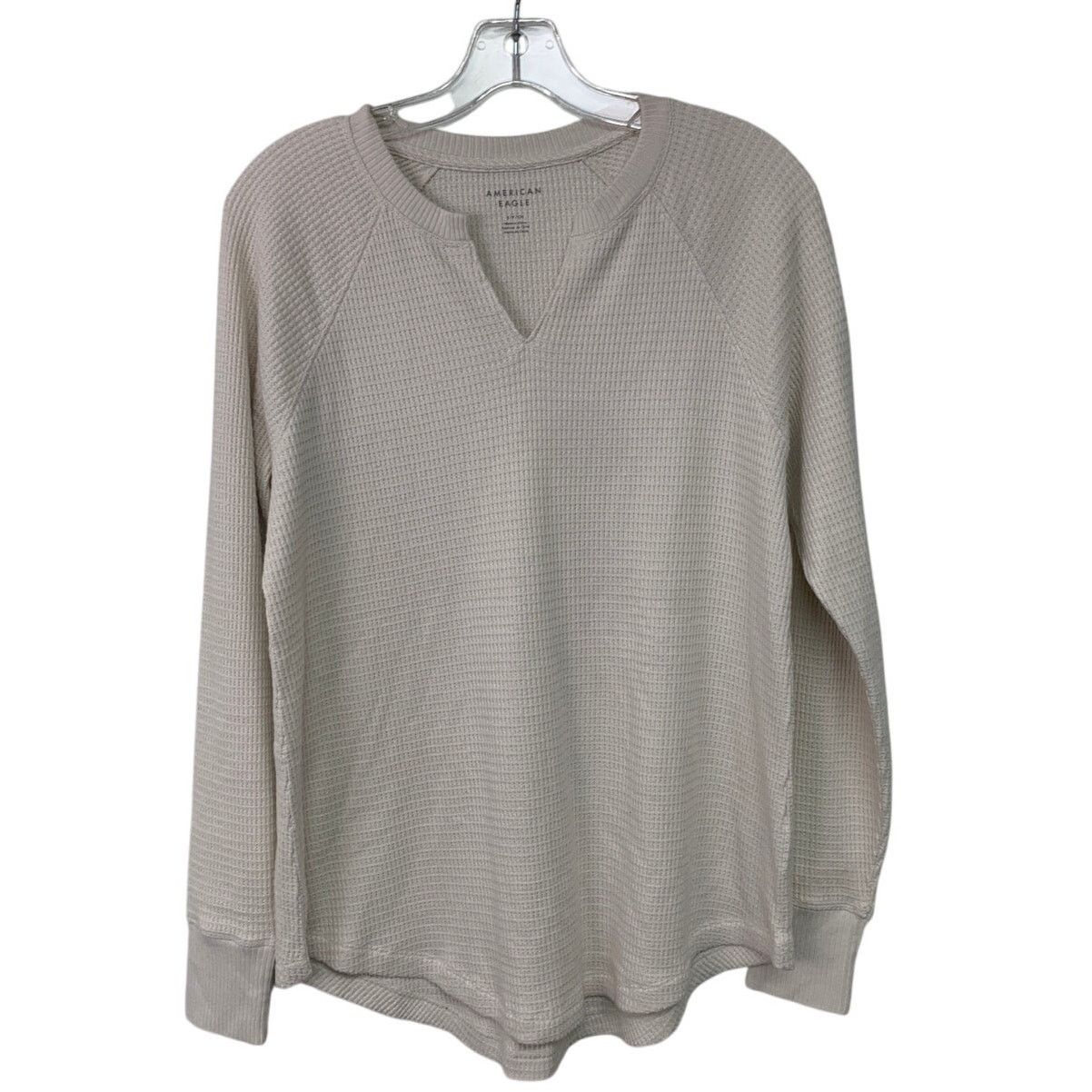 American Eagle Outfitters New American Eagle Womens Small PolyElastane V Neck Top Size S / US 4 / IT 40 - 1 Thumbnail