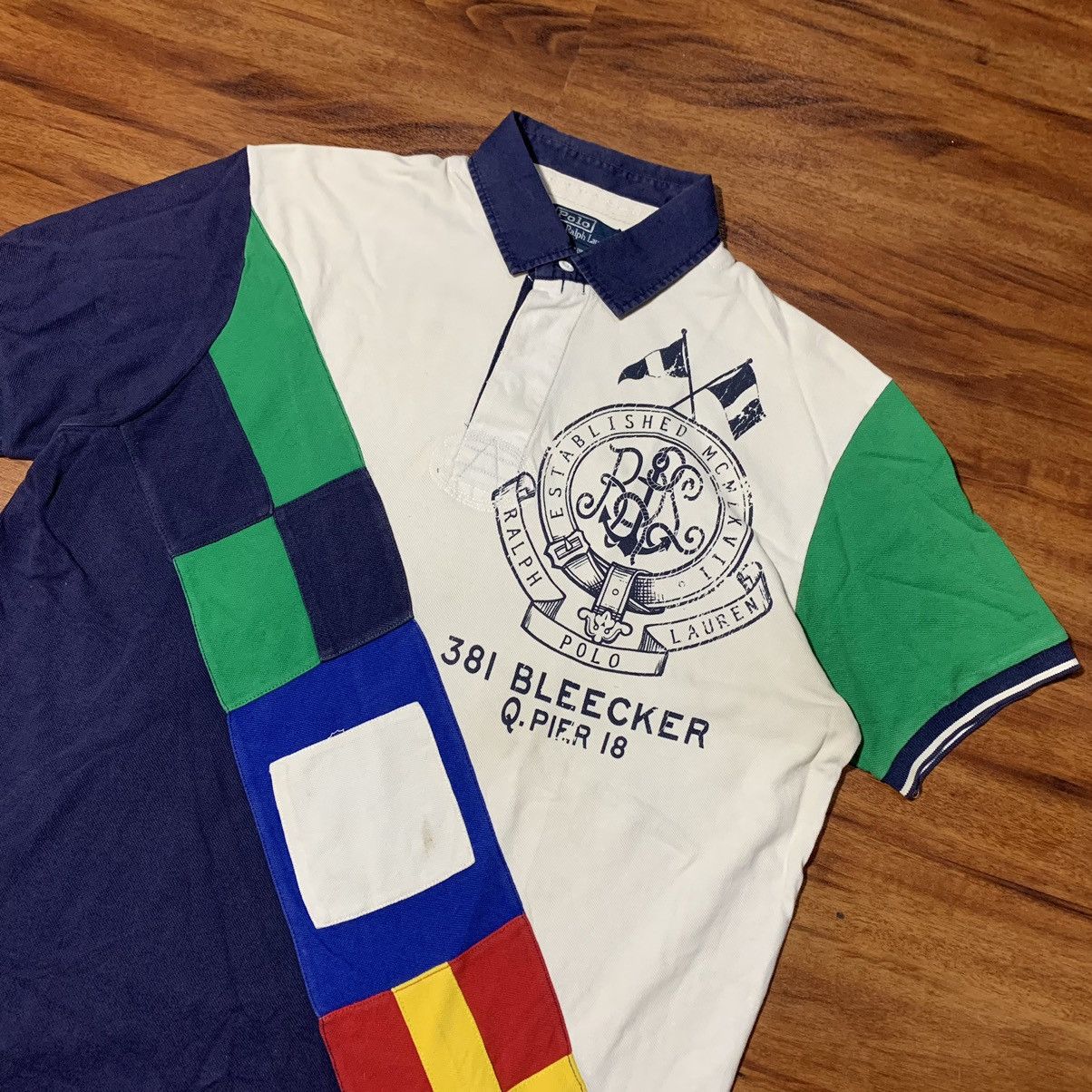 Polo Ralph Lauren × RRL Ralph Lauren × Ralph Lauren Vintage Polo Ralph Lauren 381 Bleecker Flag 🙌🏼 Size US L / EU 52-54 / 3 - 2 Thumbnail