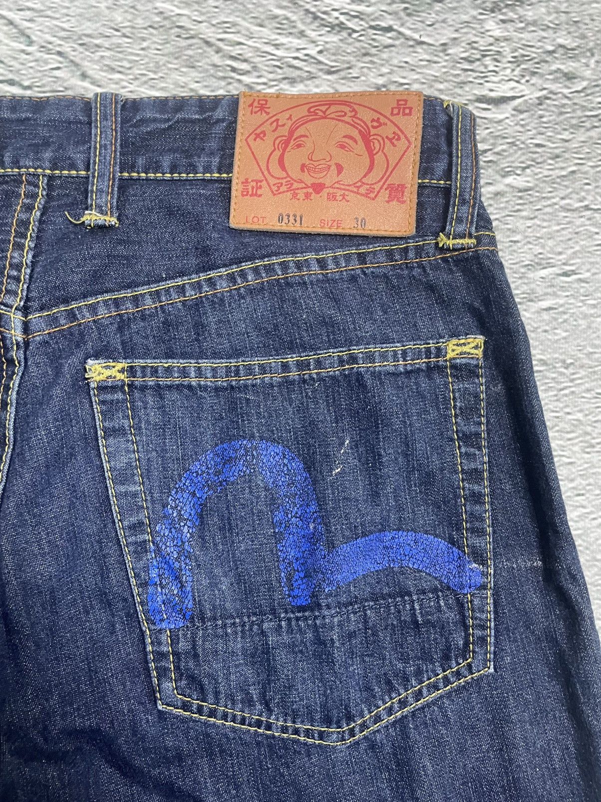 Evisu Evisu jeans vintage blue denim red racing genes double knee Size US 30 / EU 46 - 3 Thumbnail