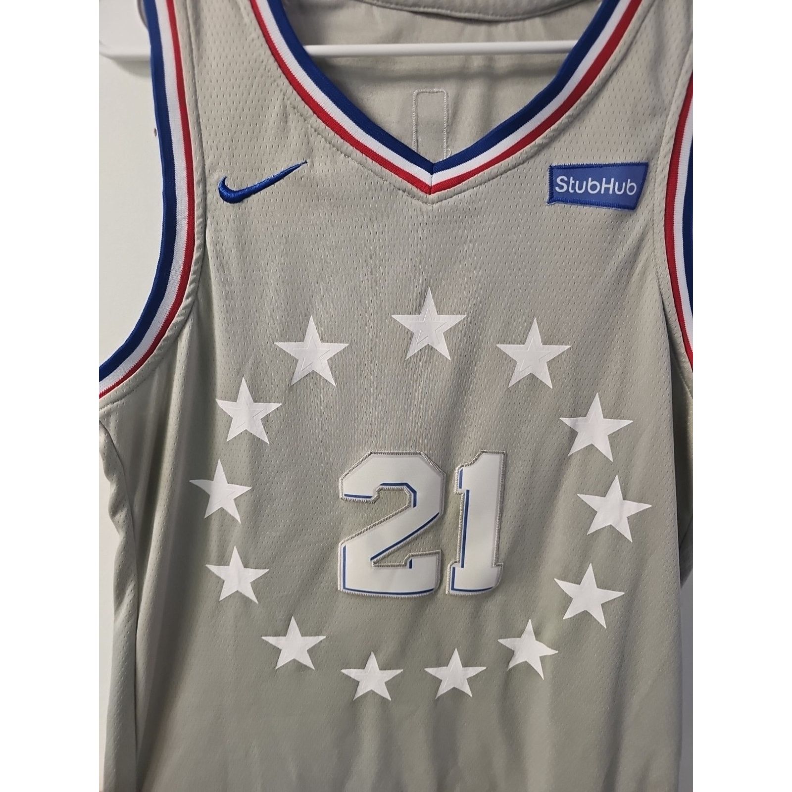 Nike Joel Embiid 76ers NBA Jersey 2019 Nike Swingman City Sz 48 Size US XL / EU 56 / 4 - 2 Thumbnail