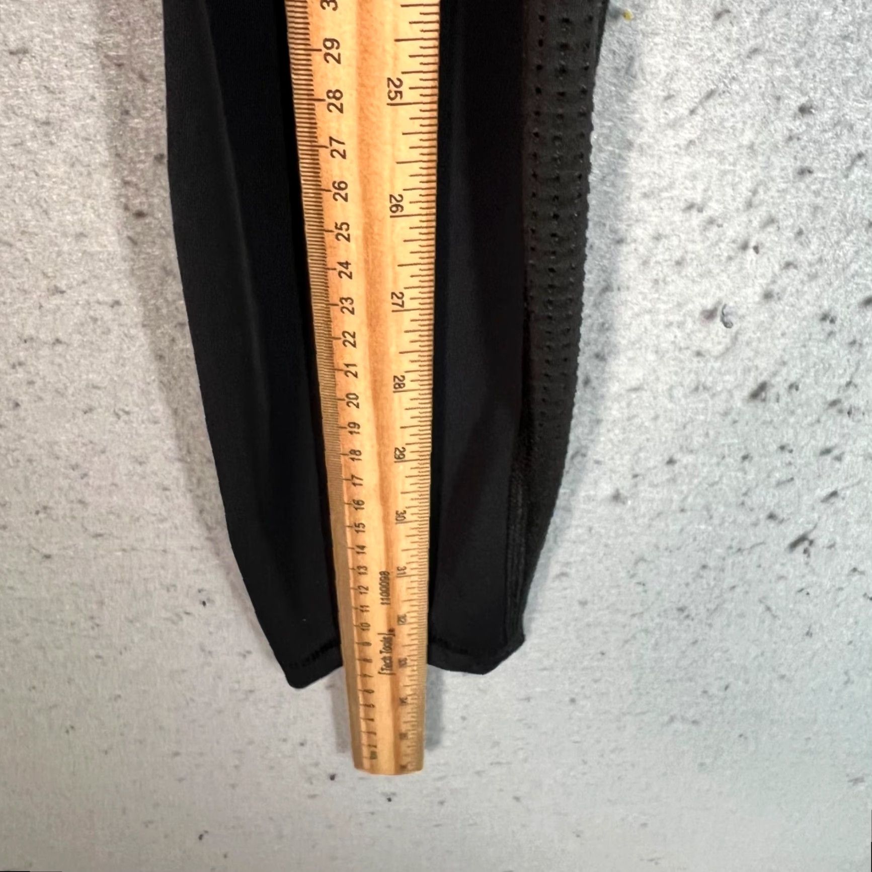 Vintage ALALA Leggings Women's XS Black High Waist Athletic Skinny Inseam 25 in Size XS Shipes Next Business Day Size 26" / US 2 / IT 38 - 5 Thumbnail