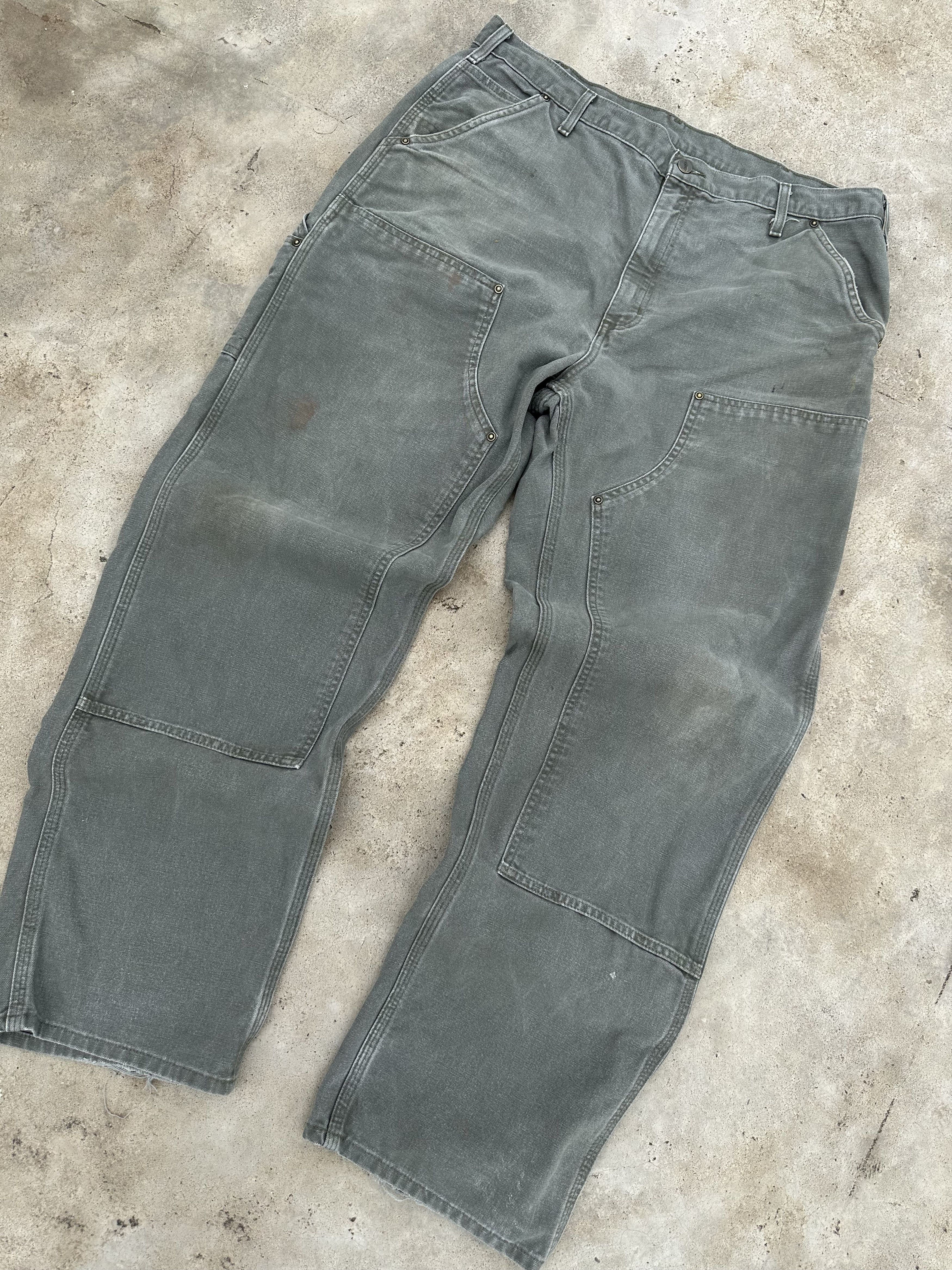 Carhartt Carhartt Double Knee Work Pants - Faded Olive (38x32) Size US 38 / EU 54 - 1 Thumbnail