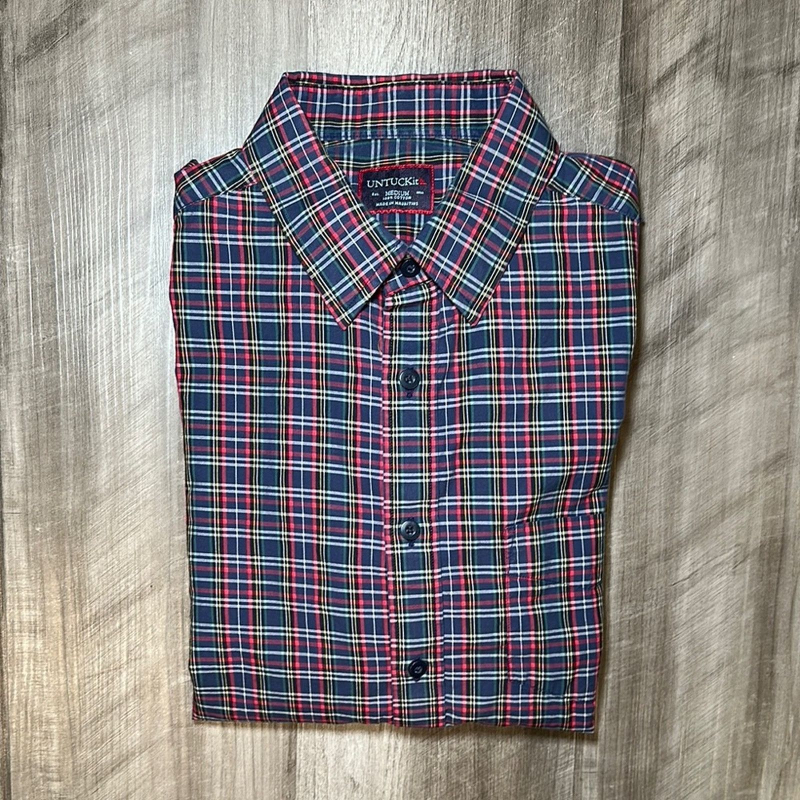 UNTUCKit UNTUCKit Walker Road Plaid Long Sleeve Button Down - Medium Size US M / EU 48-50 / 2 - 1 Thumbnail
