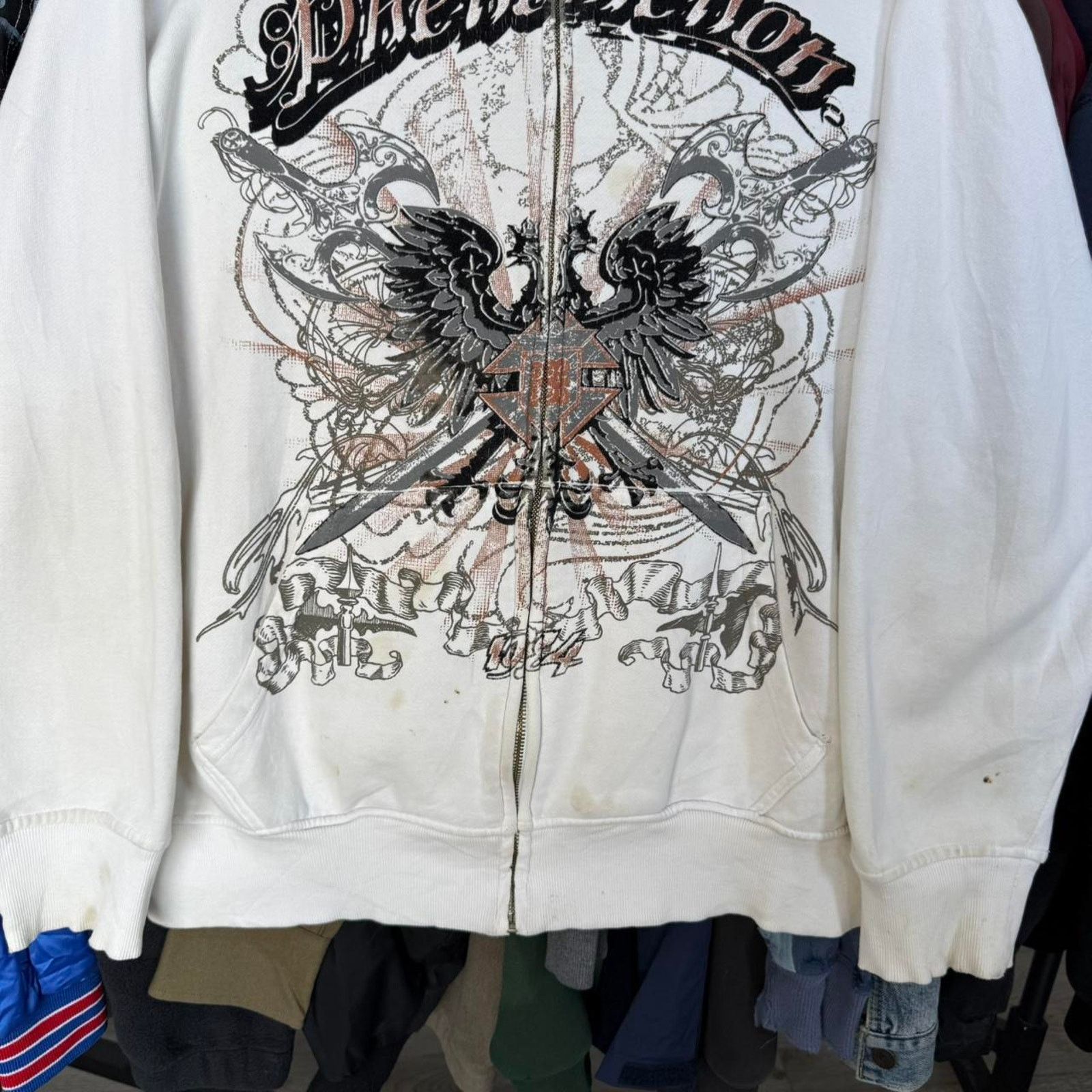 Other Vintage Y2K LL Cool J Hoodie in White Distressed Size US XL / EU 56 / 4 - 3 Thumbnail