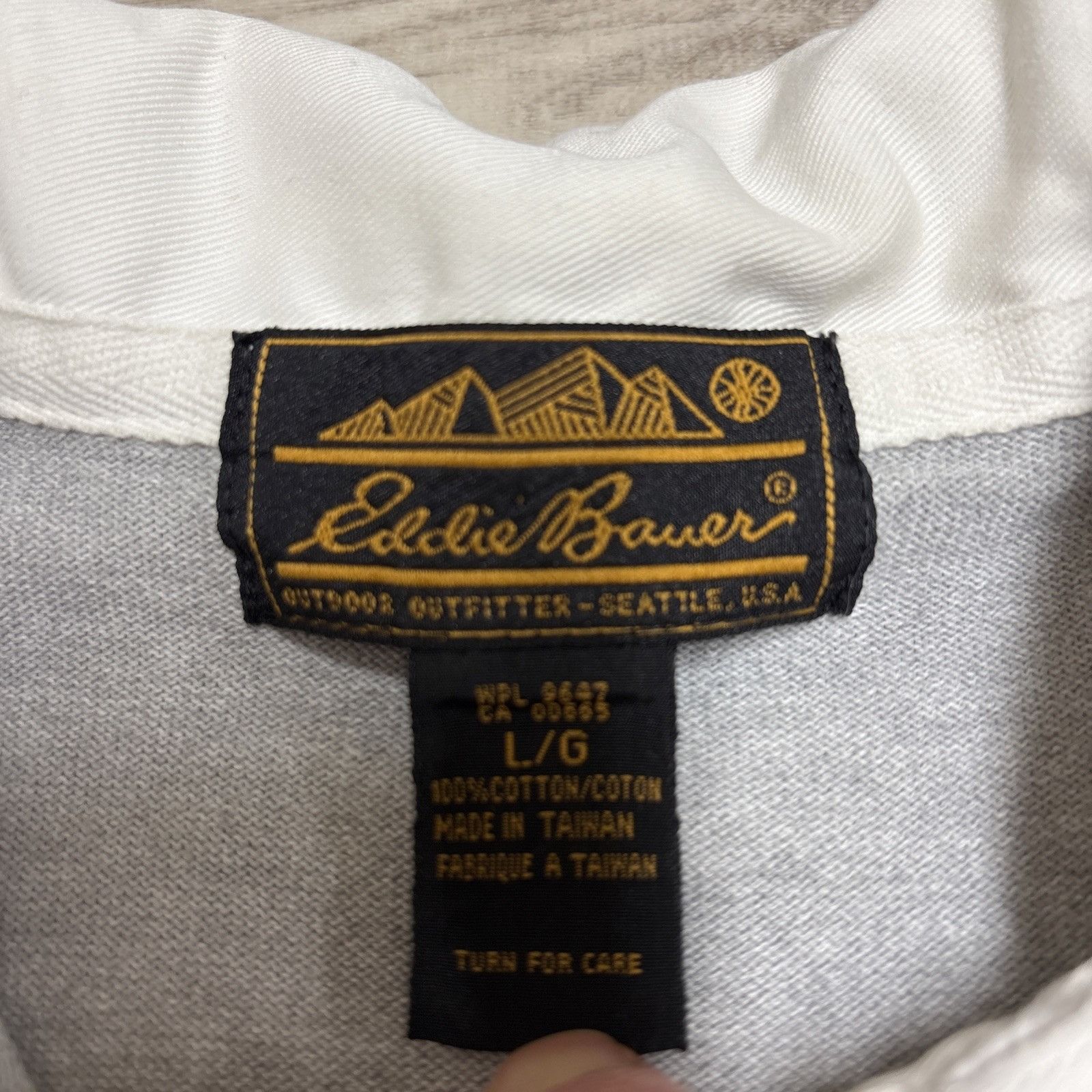Eddie Bauer Eddie Bauer Mens Large Polo Rugby Shirt Long Sleeve Striped Size US L / EU 52-54 / 3 - 7 Thumbnail