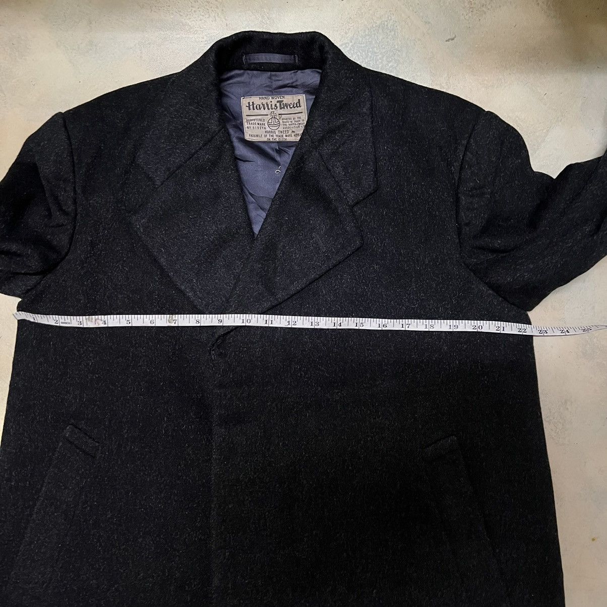 Harris Tweed Harris Tweed Long Coat Heavy Jacket Avant Garde Style Size US L / EU 52-54 / 3 - 7 Thumbnail
