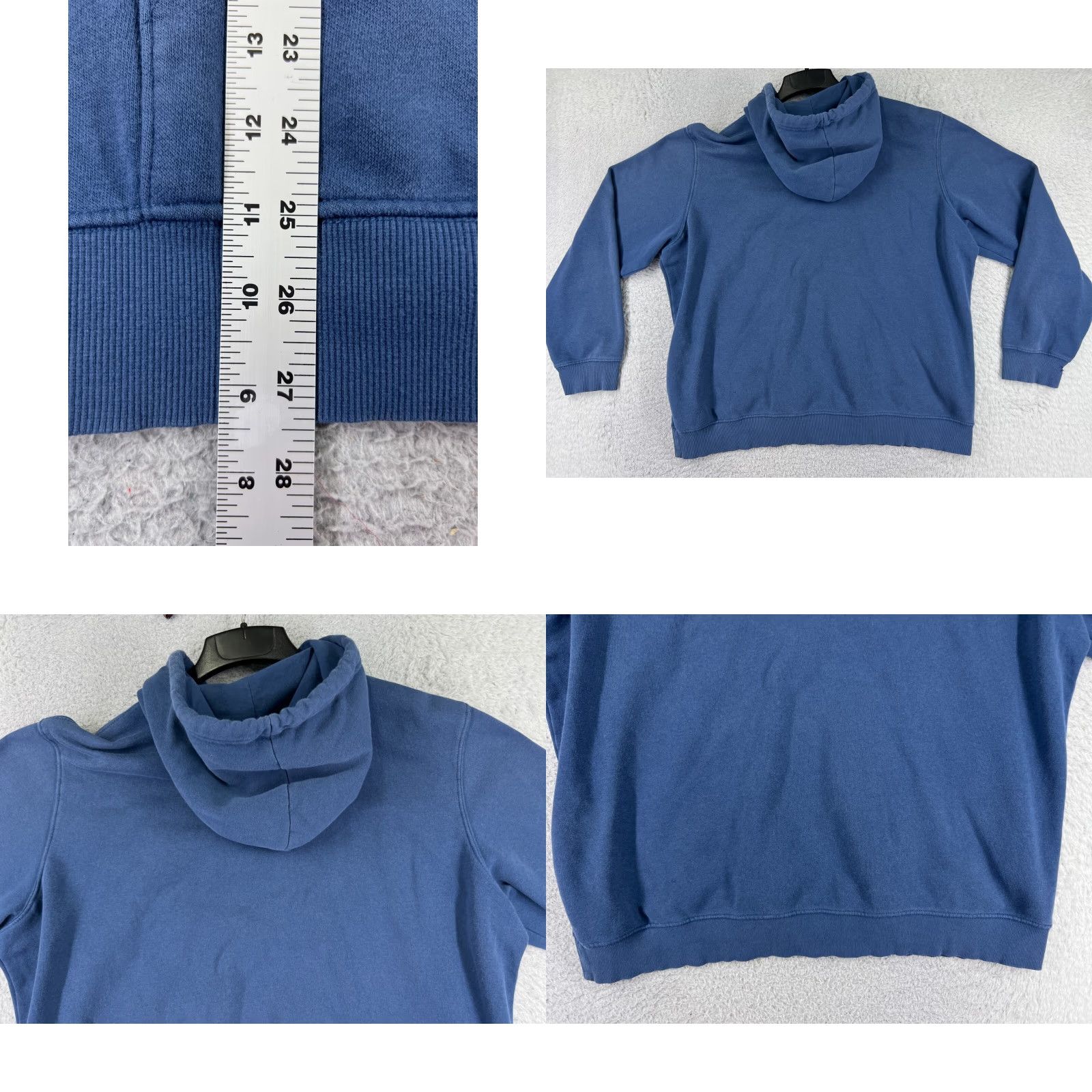 The North Face The North Face Men Hoodie XS XL Blue Cotton Blend Jersey Pockets Crew Neck Sweatshirt Pullover Solid Brand: The North Face Size US XL / EU 56 / 4 - 9 Thumbnail