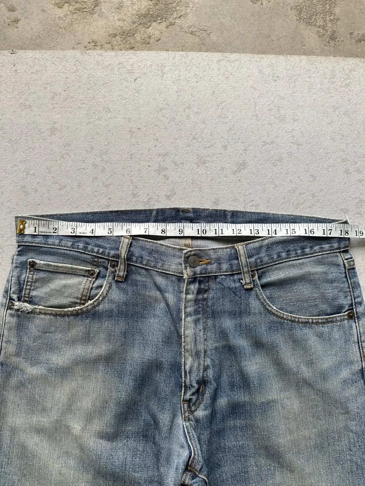 Uniqlo UNIQLO Japan Blue Washed Distressed Denim Pants Size US 36 / EU 52 - 8 Thumbnail