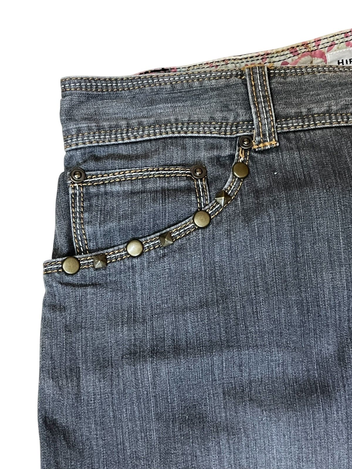 Hiroko Koshino Homme JAPANESE CULTURE “HIROKO KOSHINO” WITH STUDDED FLARED JEANS Size US 29 - 5 Thumbnail