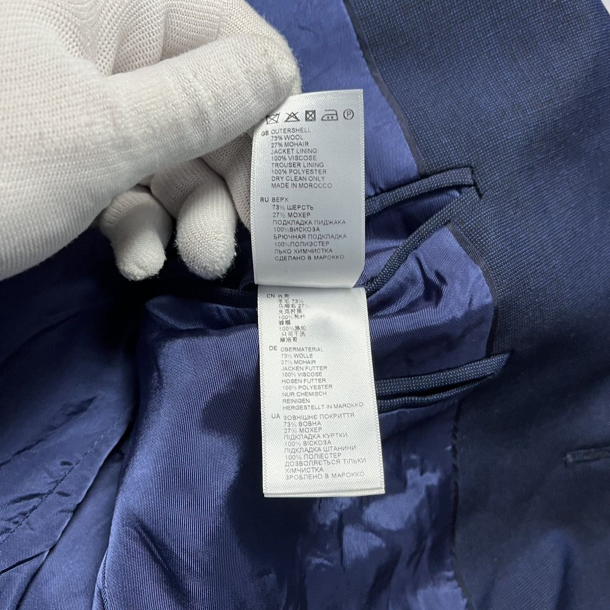 Designer × Reiss Reiss Blue Wool Blazer Jacket Luxury Classic Formal Size 38R - 9 Thumbnail