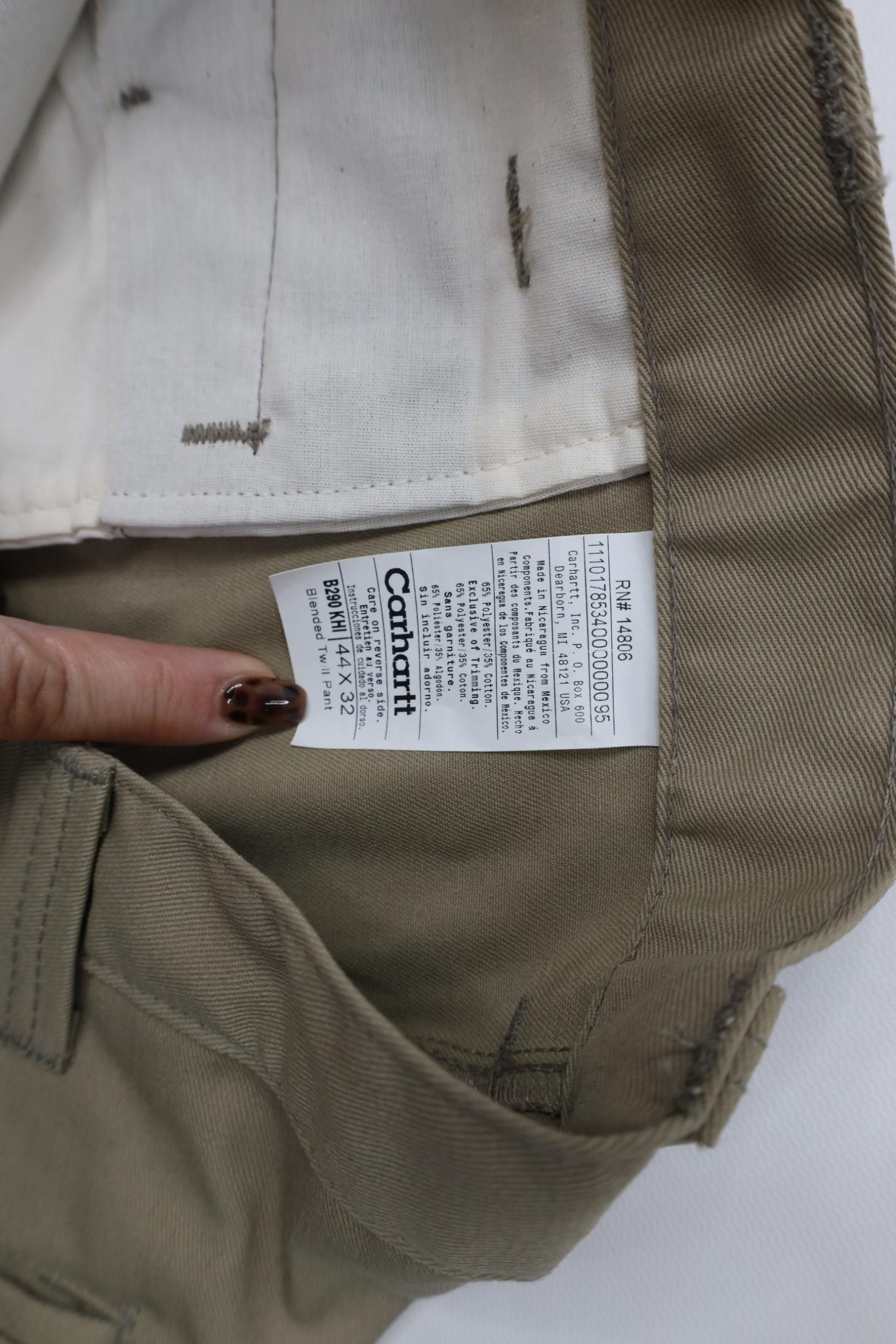 Carhartt Vintage Y2K Carhartt Twill Wide Leg Pants Khaki Brown Size US 44 / EU 60 - 7 Thumbnail