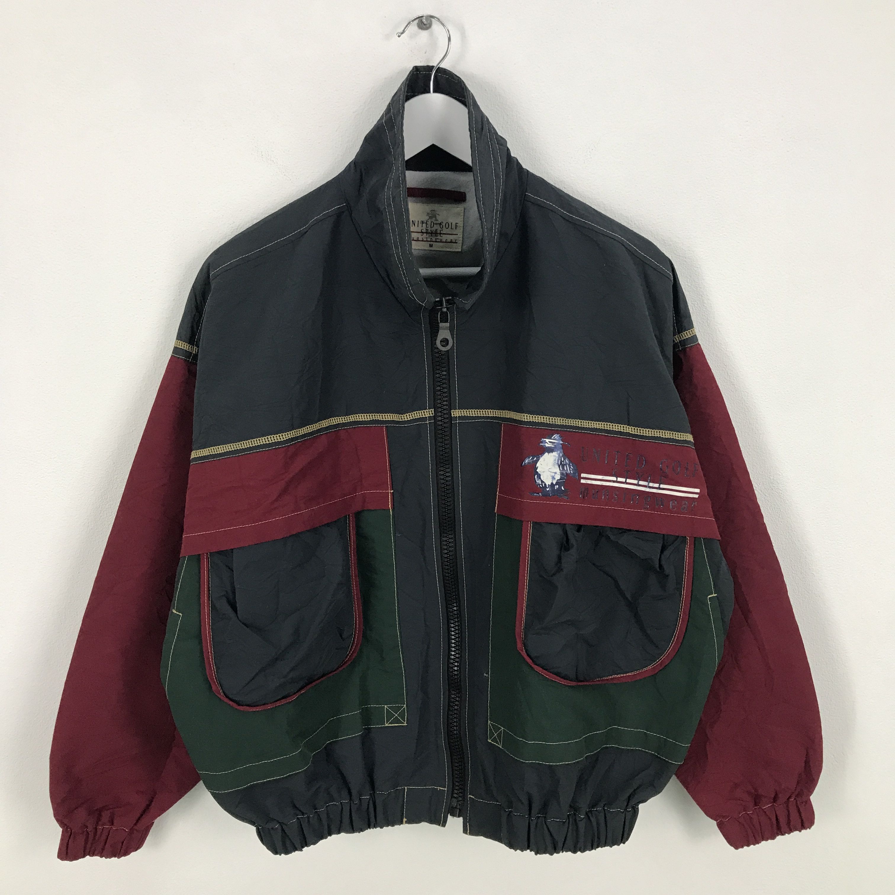 Japanese Brand Rare Munsing Wear Bomber Jacket Size US M / EU 48-50 / 2 - 1 Thumbnail