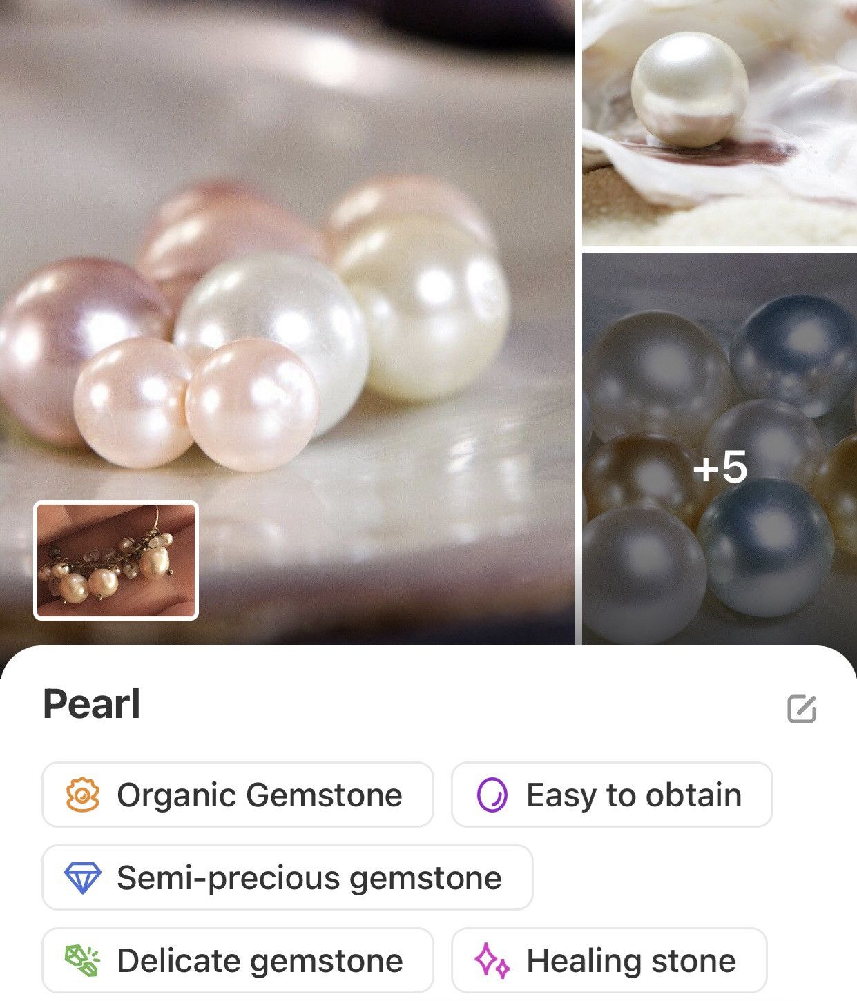 Handmade Handcrafted elegant genuine pearl clear quartz necklace Size ONE SIZE - 9 Thumbnail