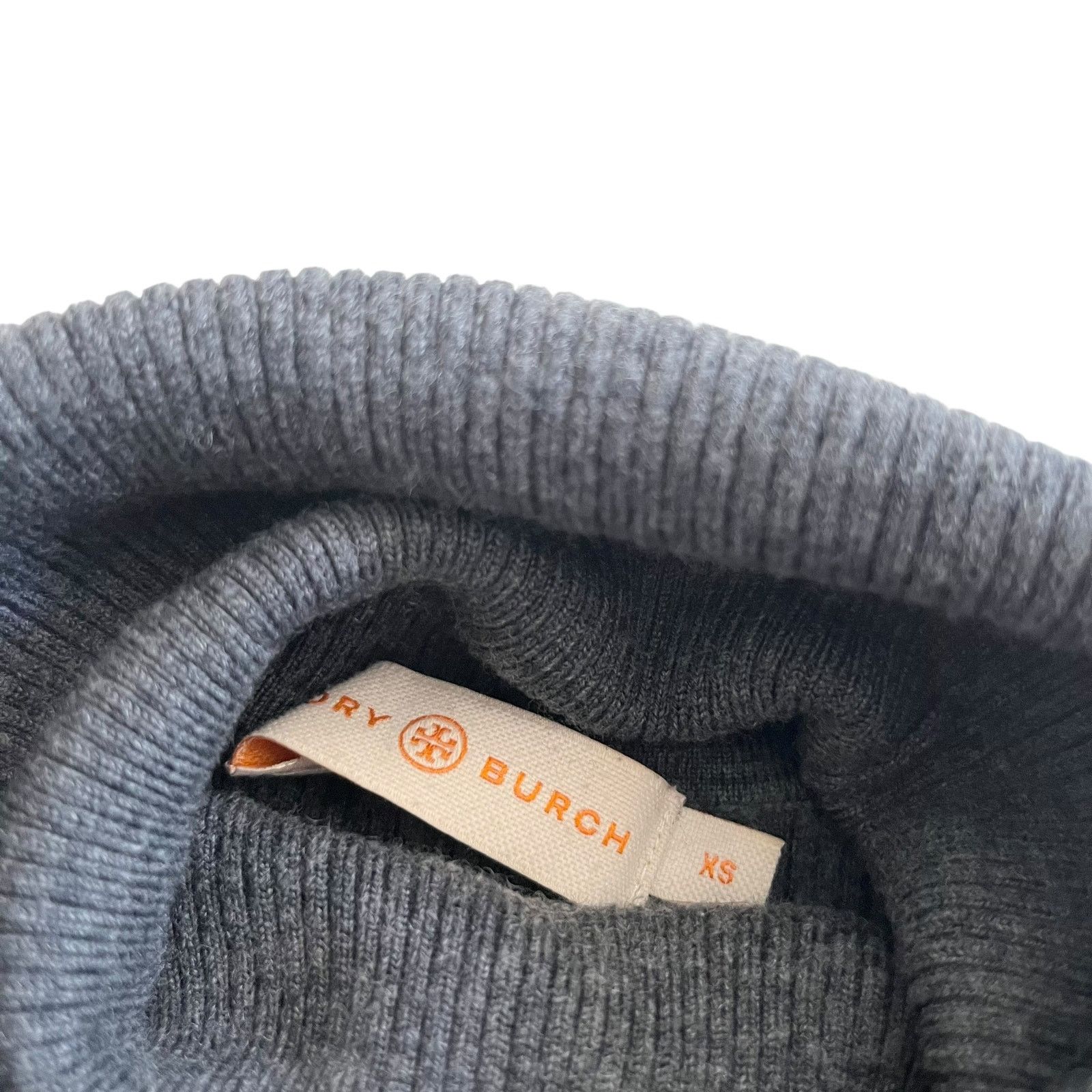 Tory Burch Tory Burch Gray Merino Wool Turtleneck Sweater XS Size XS / US 0-2 / IT 36-38 - 3 Thumbnail