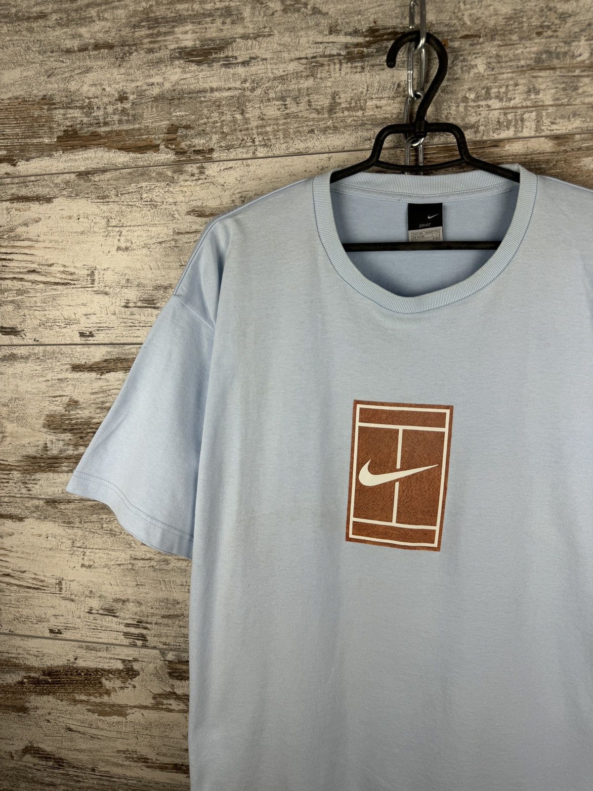 Nike Mens Vintage Nike court T-Shirt swoosh big logo y2k rare Size US XXL / EU 58 / 5 - 3 Thumbnail