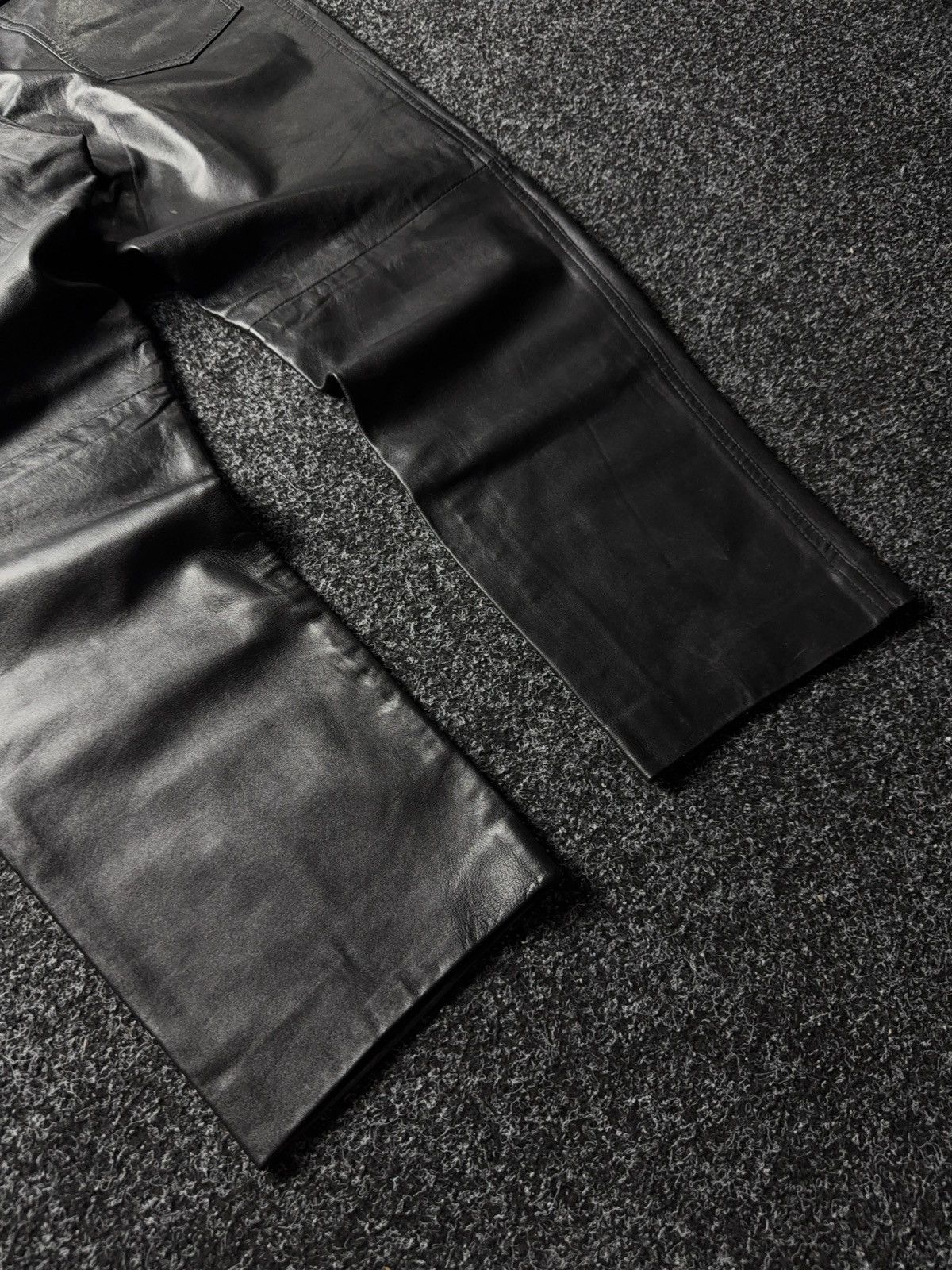 Leather Y2K Vintage Leather Pants Opium Style Alt Biker USA Rare Size US 34 / EU 50 - 15 Thumbnail