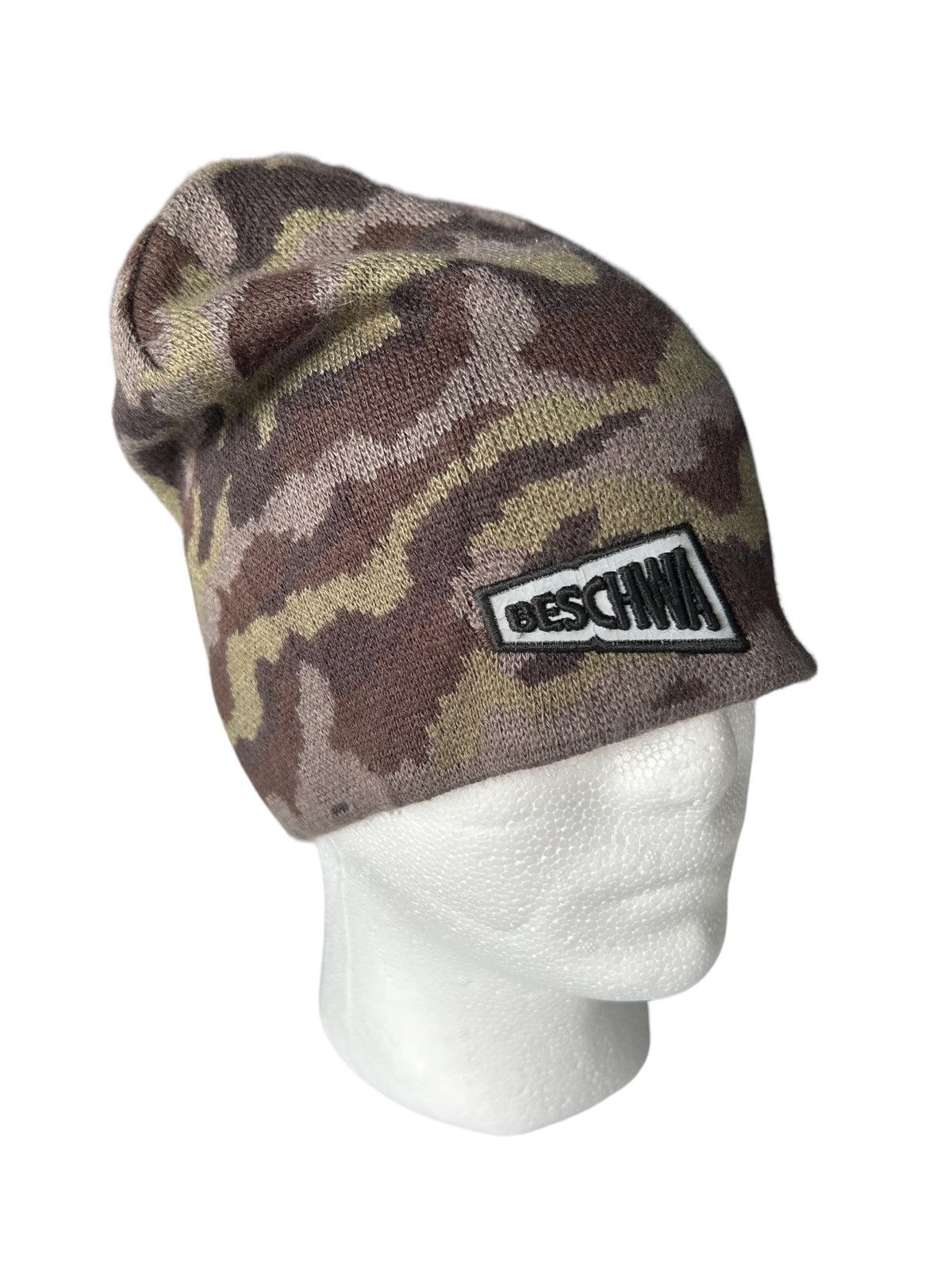 14th Addiction × Japanese Brand Vtg BESCHWA Camoo Design Beanie Hats Size ONE SIZE - 3 Thumbnail