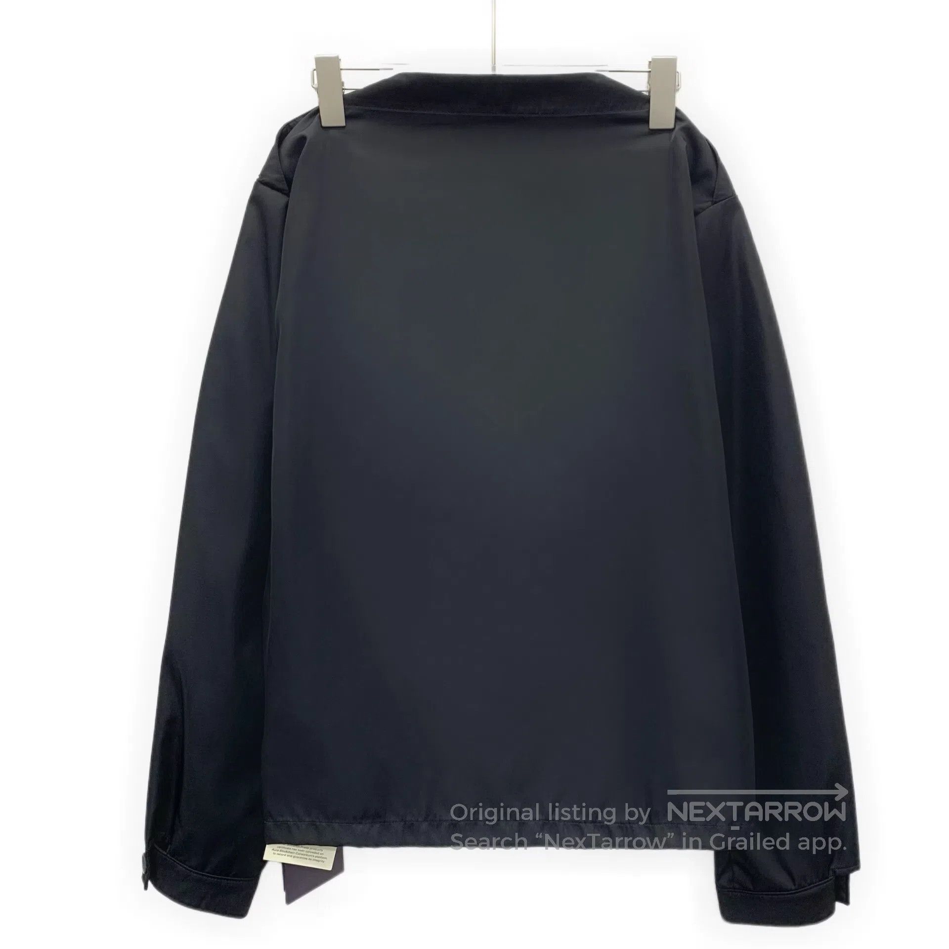 Prada Prada Black triangle logo nylon long-sleeve jacket| Size US M / EU 48-50 / 2 - 2 Thumbnail